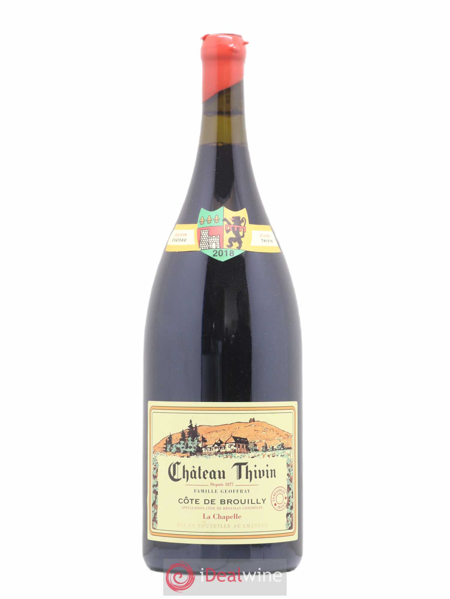 Côte de Brouilly Cuvée La Chapelle Château Thivin 2018 - Lot de 1 magnum - 0
