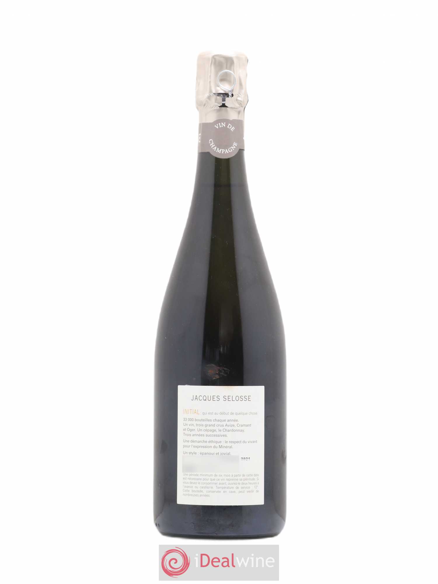 Initial Brut Jacques Selosse - Lot de 1 bouteille - 1