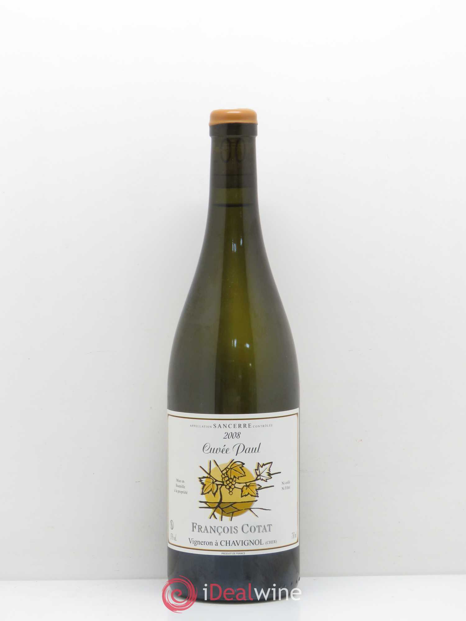 Sancerre Cuvée Paul Francois Cotat 2008 - Posten von 1 Flasche - 0