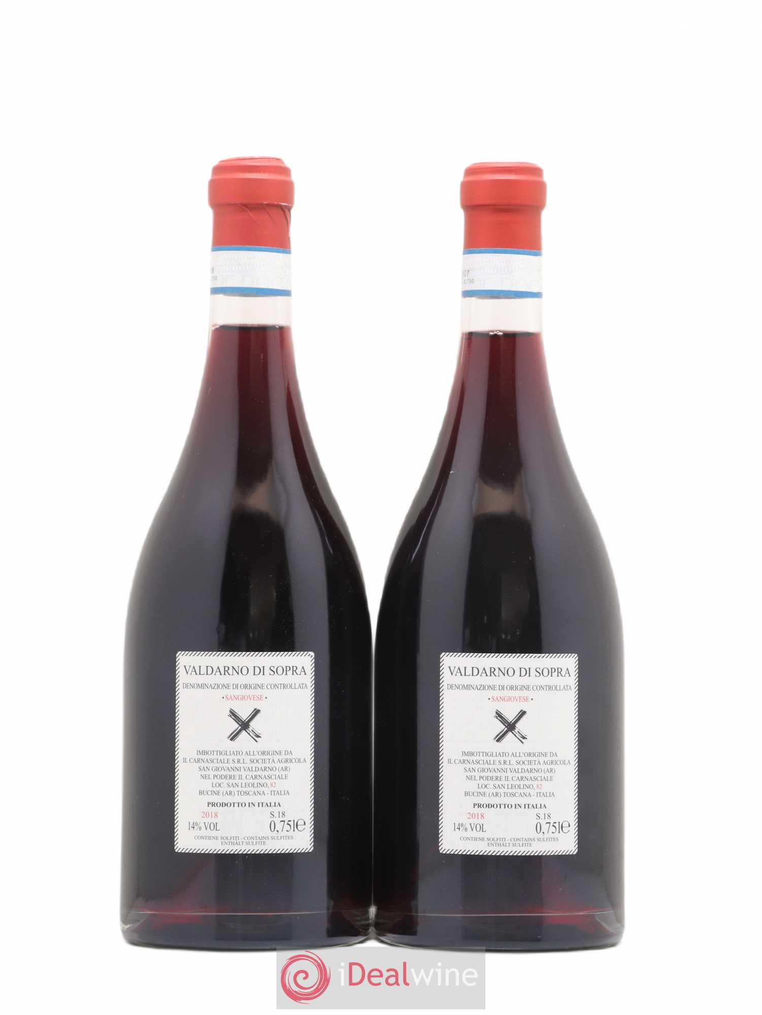 Toscana IGT Valdarno di Sopra Ottantadue Podere Il Carnasciale 2018 - Posten von 2 Flaschen - 1