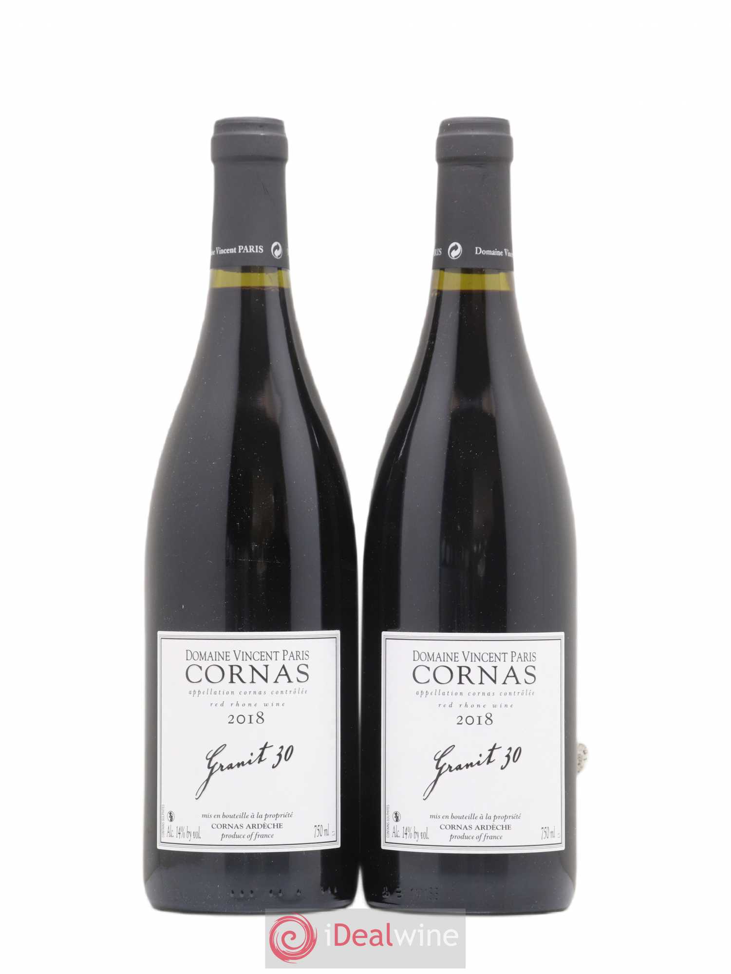 Cornas Granit 30 Vincent Paris 2018 - Lot de 2 bouteilles - 0