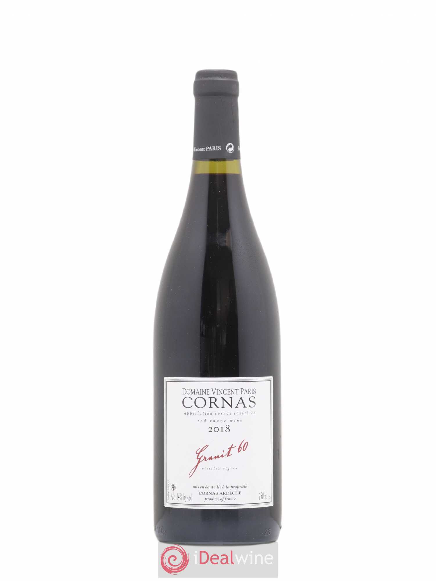 Cornas Granit 60 Vieilles Vignes Vincent Paris 2018 - Lot de 1 bouteille - 0