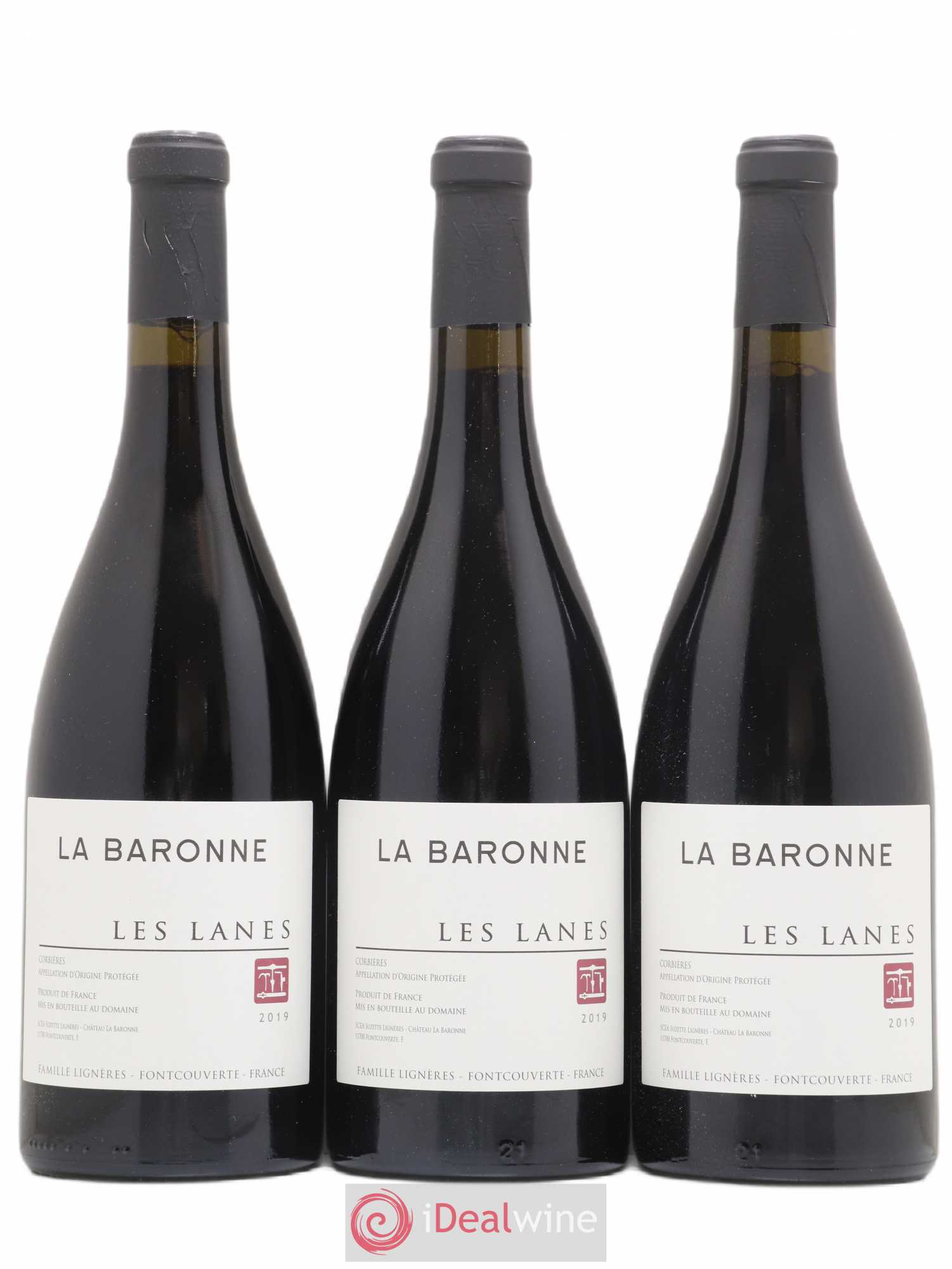 Corbières Les Lanes Château La Baronne (sans prix de réserve) 2019 - Posten von 3 Flaschen - 0