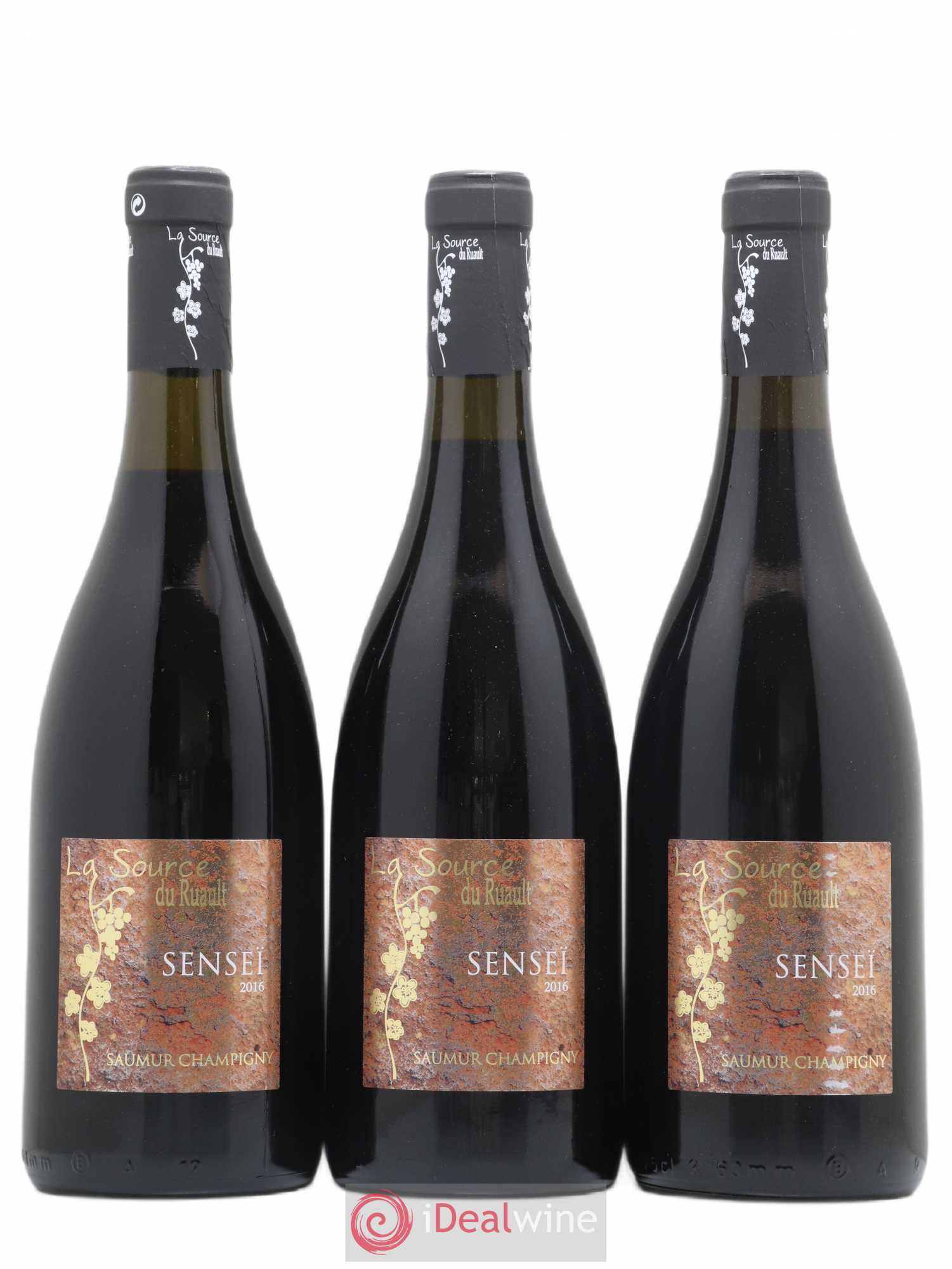 Saumur-Champigny Senseï La Source Du Ruault (sans prix de réserve) 2016 - Lot de 3 bouteilles - 0