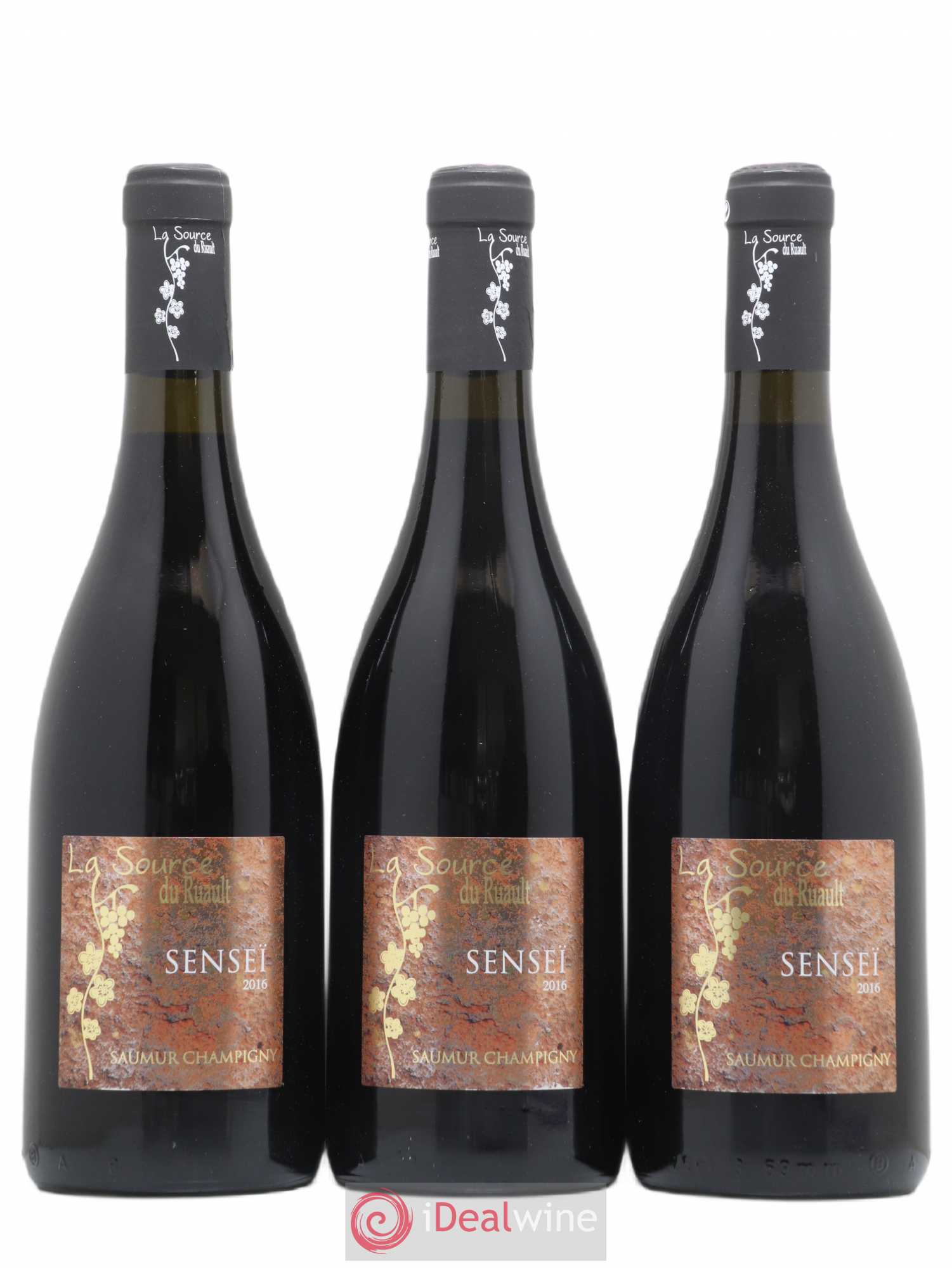 Saumur-Champigny Senseï La Source Du Ruault (sans prix de réserve) 2016 - Lot de 3 bouteilles - 0