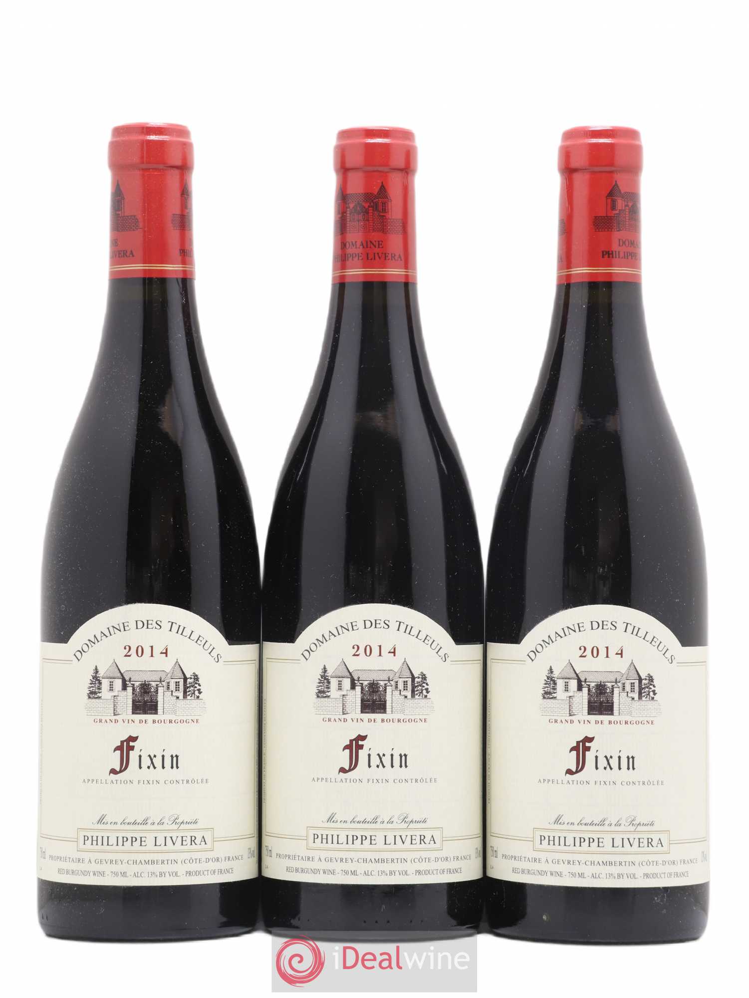 Fixin Tilleuls (Domaine des) - Philippe Livera 2014 - Lot de 3 bouteilles - 0
