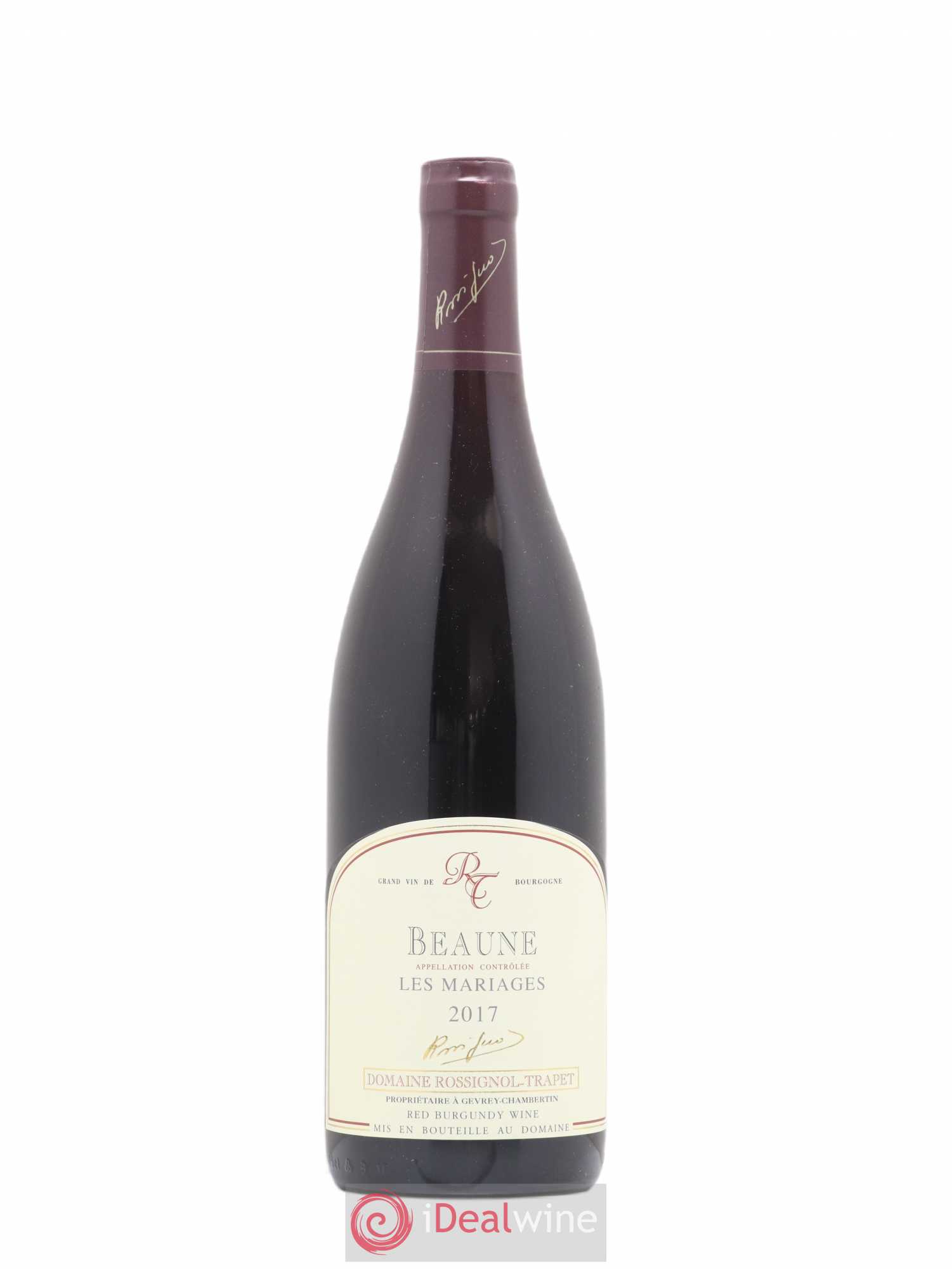 Beaune Les Mariages Rossignol Trapet 2017 - Posten von 1 Flasche - 0