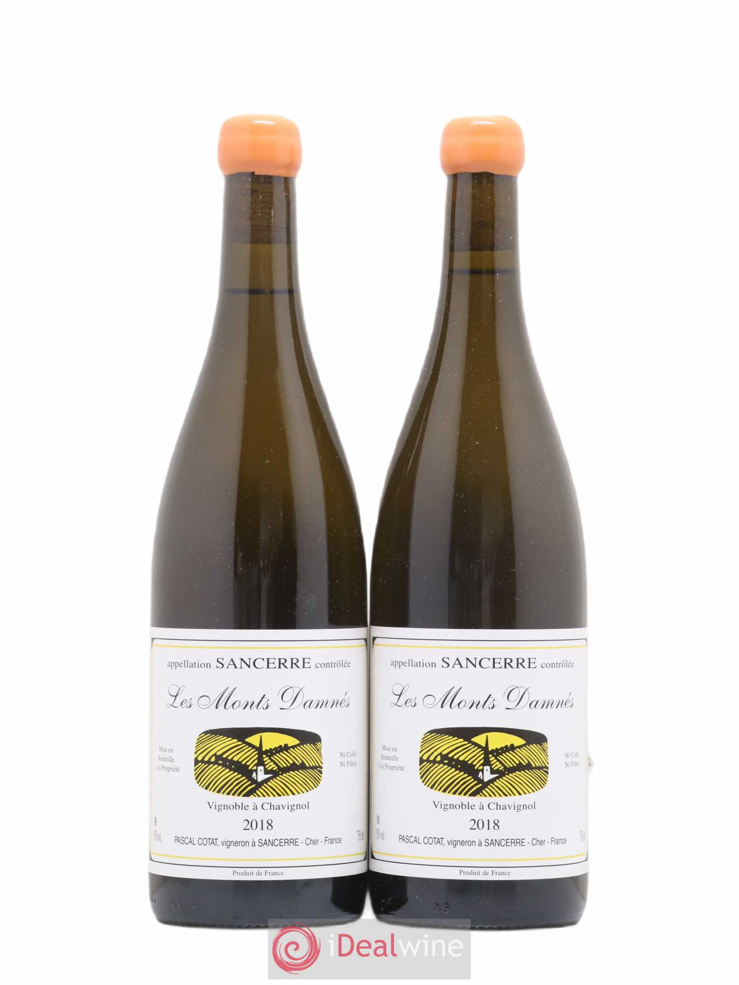 Sancerre Les Monts Damnés Pascal Cotat 2018 - Lot de 2 bouteilles - 0