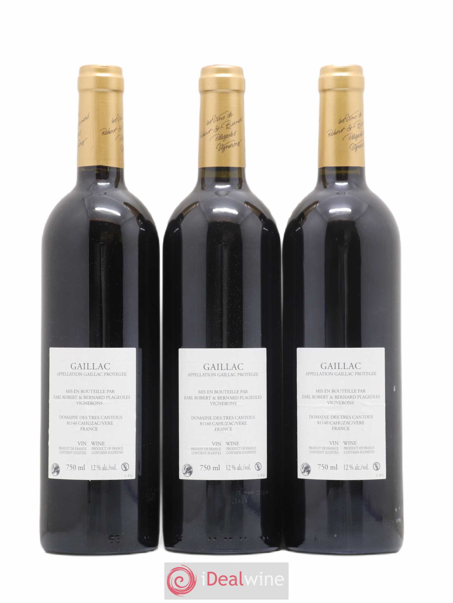 Gaillac Braucoul Domaine Plageoles (sans prix de réserve) 2013 - Posten von 3 Flaschen - 1