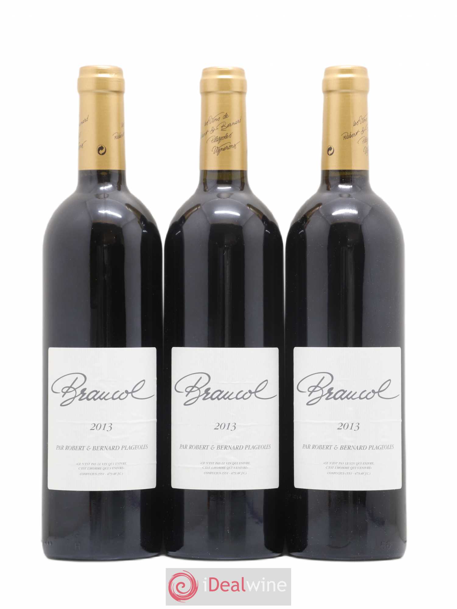 Gaillac Braucoul Domaine Plageoles (sans prix de réserve) 2013 - Posten von 3 Flaschen - 0