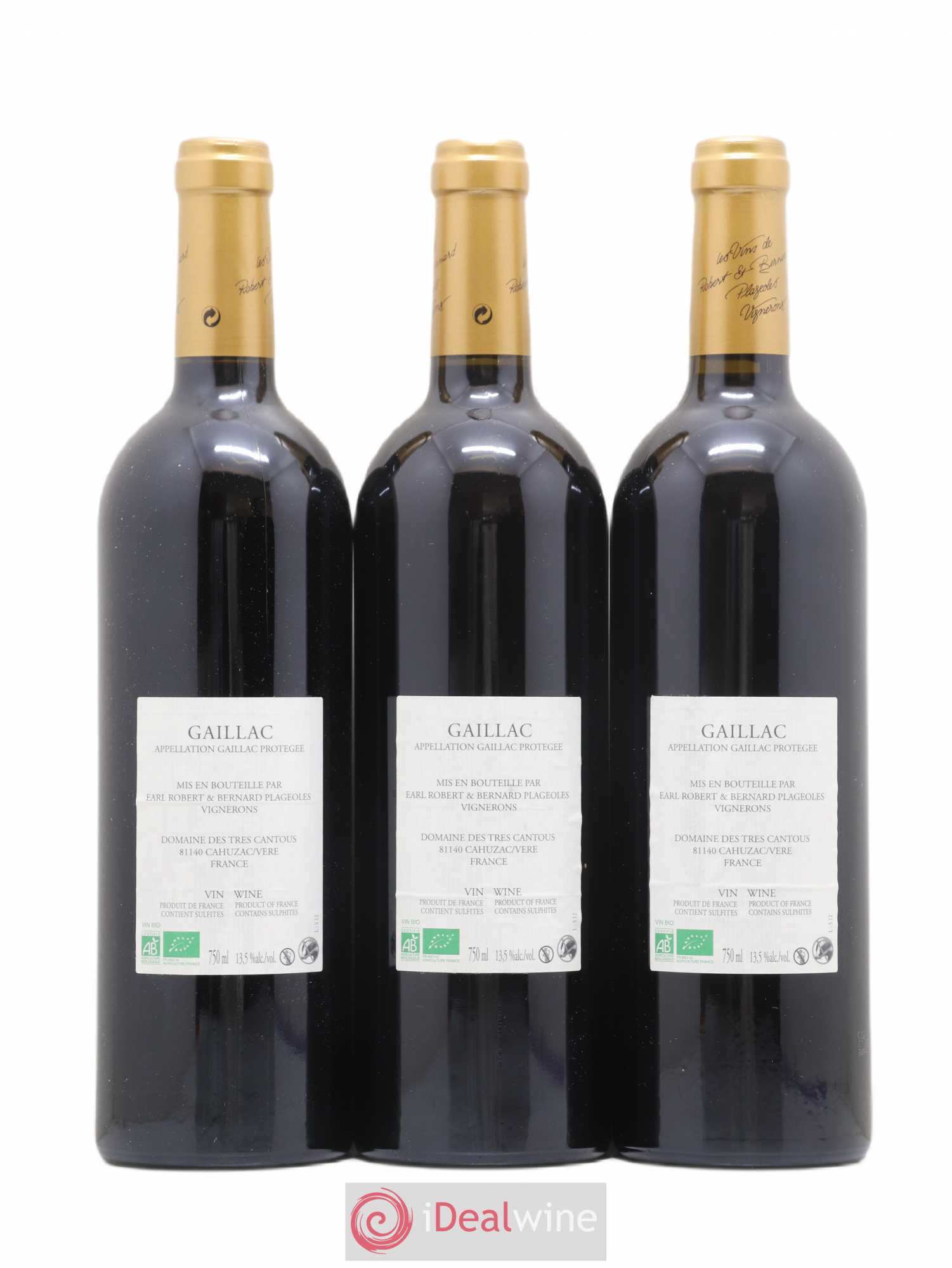 Gaillac Syrah Domaine Plageoles (sans prix de réserve) 2012 - Posten von 3 Flaschen - 1