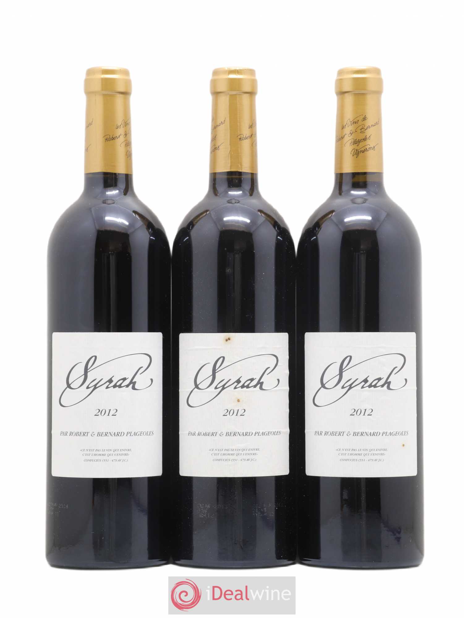 Gaillac Syrah Domaine Plageoles (sans prix de réserve) 2012 - Posten von 3 Flaschen - 0