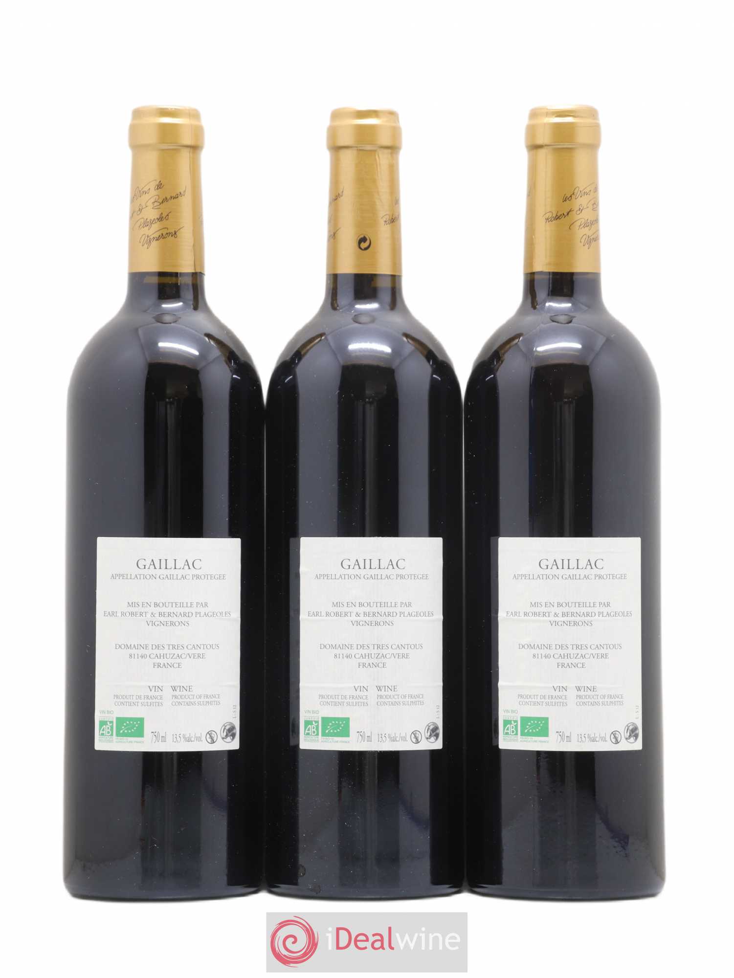Gaillac Syrah Domaine Plageoles (sans prix de réserve) 2012 - Posten von 3 Flaschen - 1