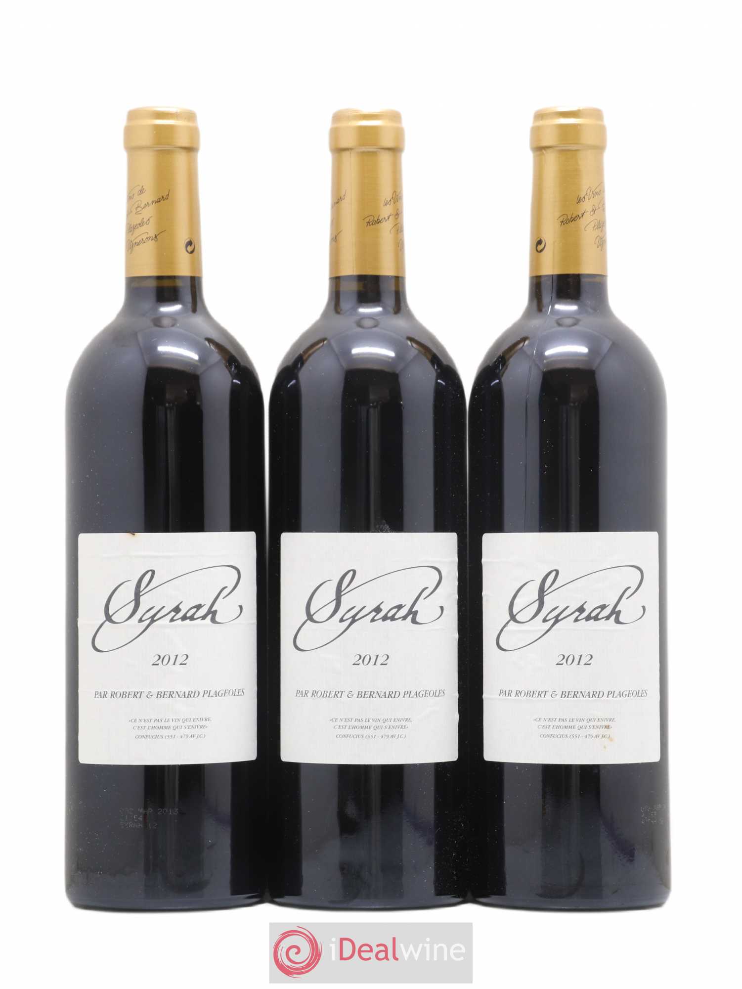 Gaillac Syrah Domaine Plageoles (sans prix de réserve) 2012 - Posten von 3 Flaschen - 0