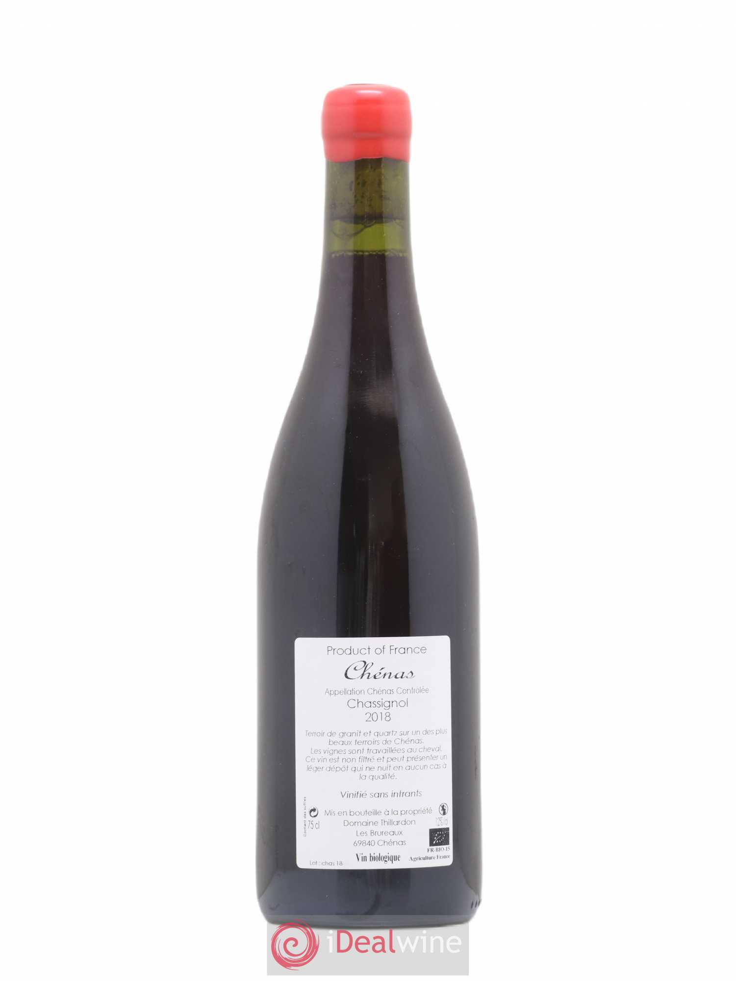 Chénas Chassignol Domaine Thillardon 2018 - Lot de 1 bouteille - 1