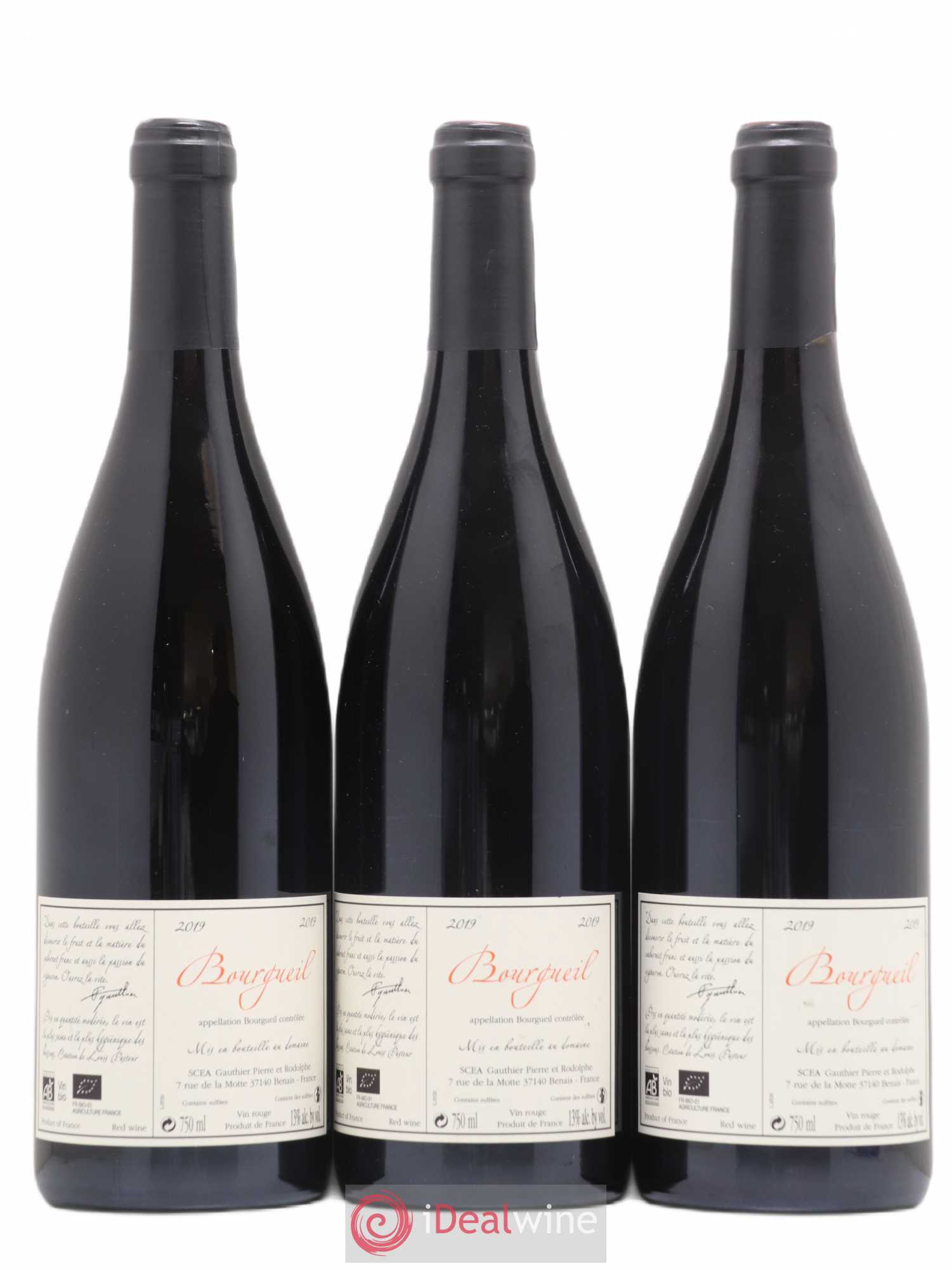 Bourgueil Jour de Soif Domaine du Bel Air (sans prix de réserve) 2019 - Lot de 3 bouteilles - 1