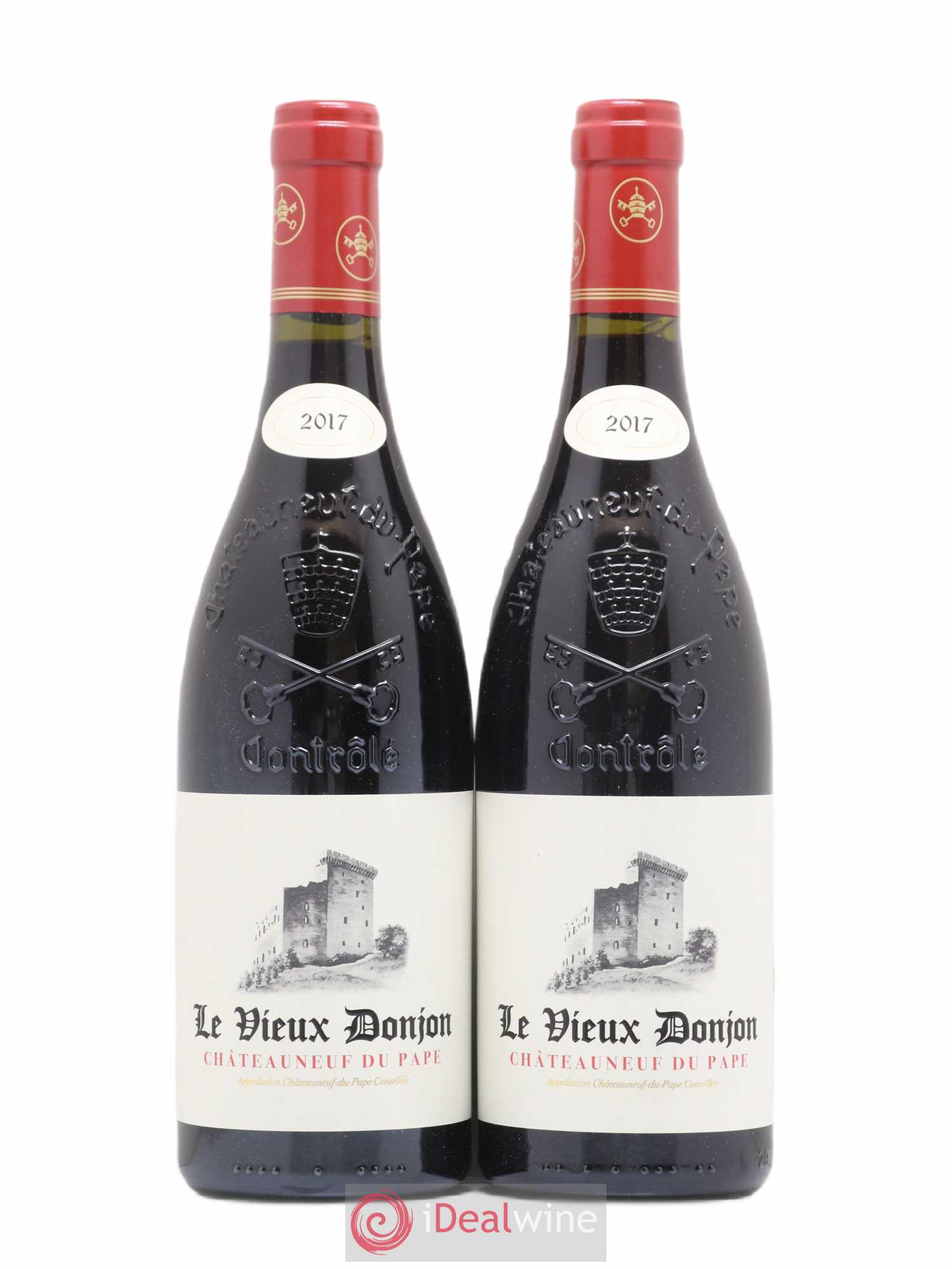 Châteauneuf-du-Pape Le Vieux Donjon Michel Lucien 2017 - Lot de 2 bouteilles - 0
