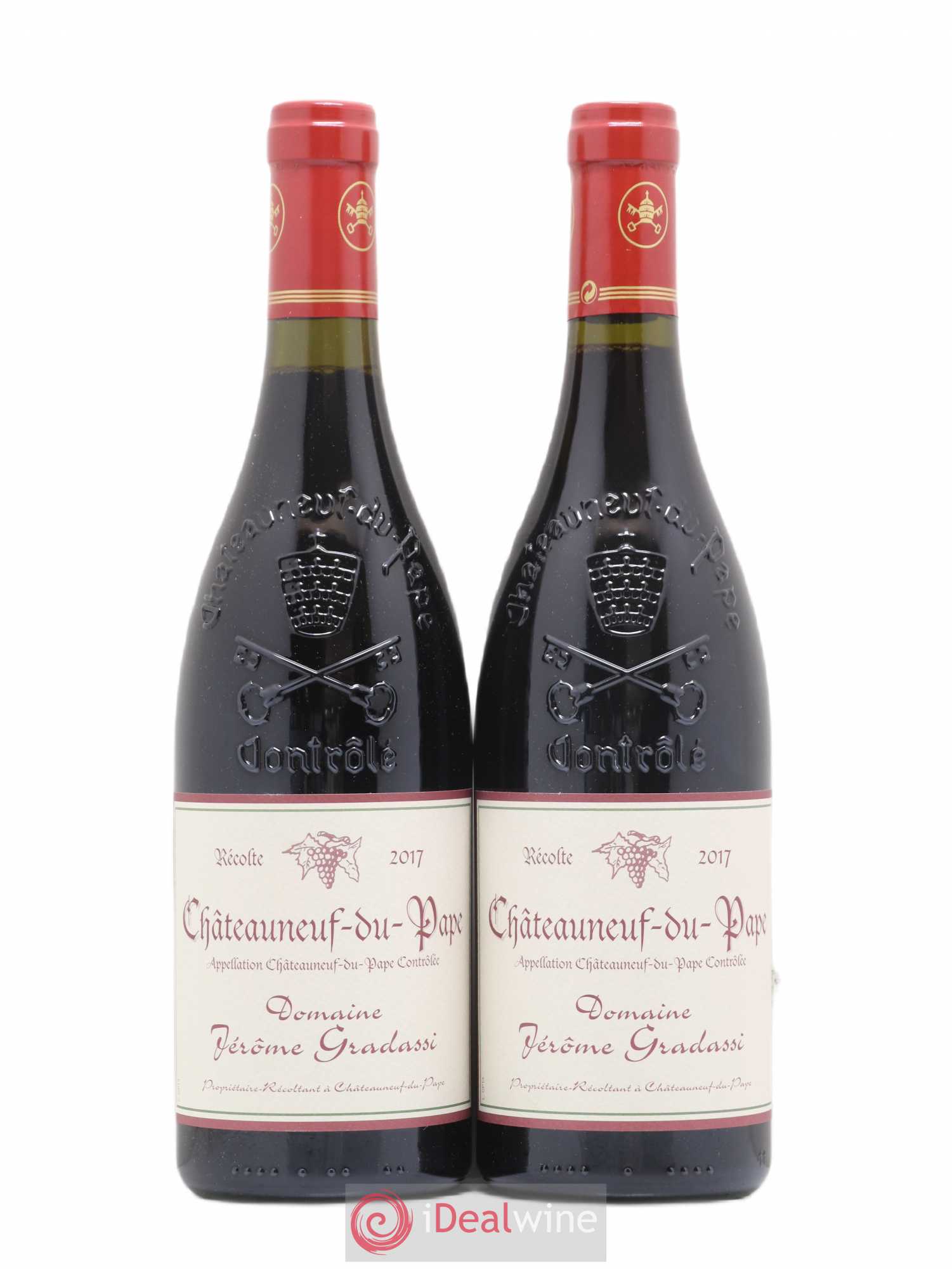 Châteauneuf-du-Pape Jerôme Gradassi 2017 - Lot de 2 bouteilles - 0
