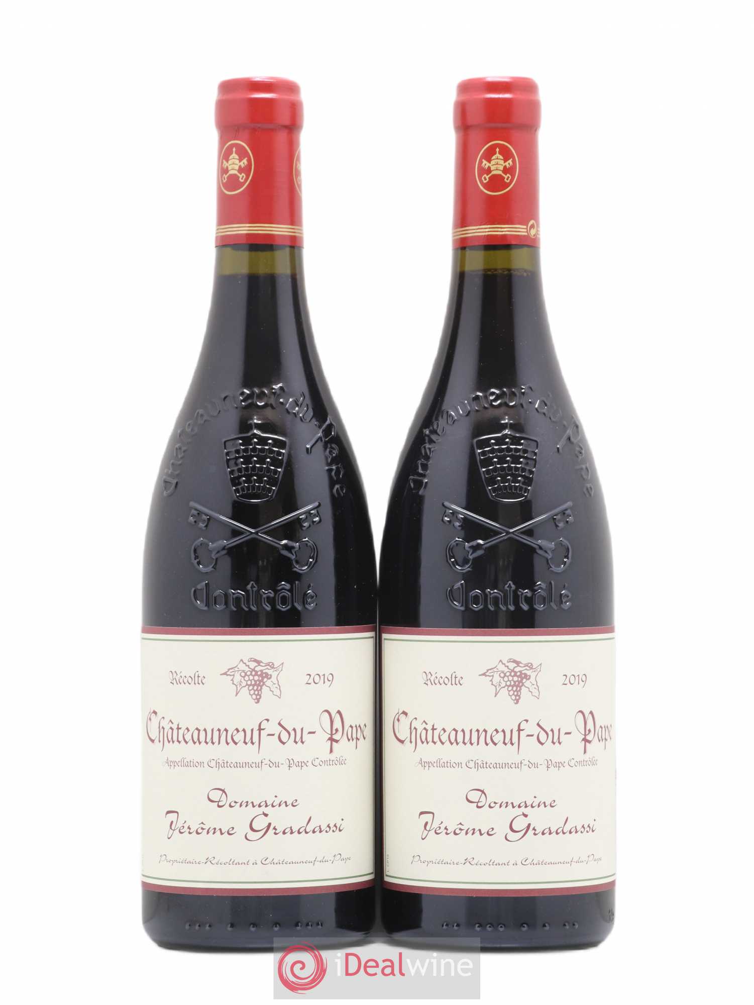 Châteauneuf-du-Pape Jérôme Gradassi 2019 - Lot de 2 bouteilles - 0