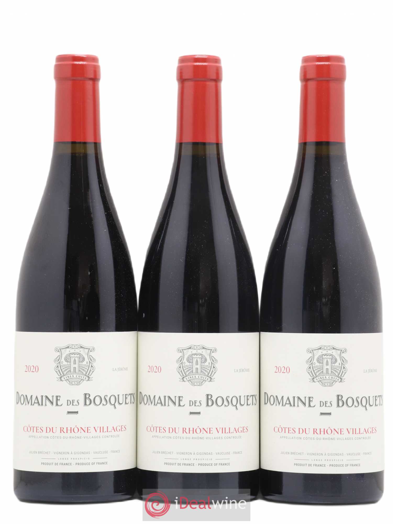 Côtes-du-Rhône Villages La Jerôme Domaine Des Bosquets (sans prix de réserve) 2020 - Posten von 3 Flaschen - 0