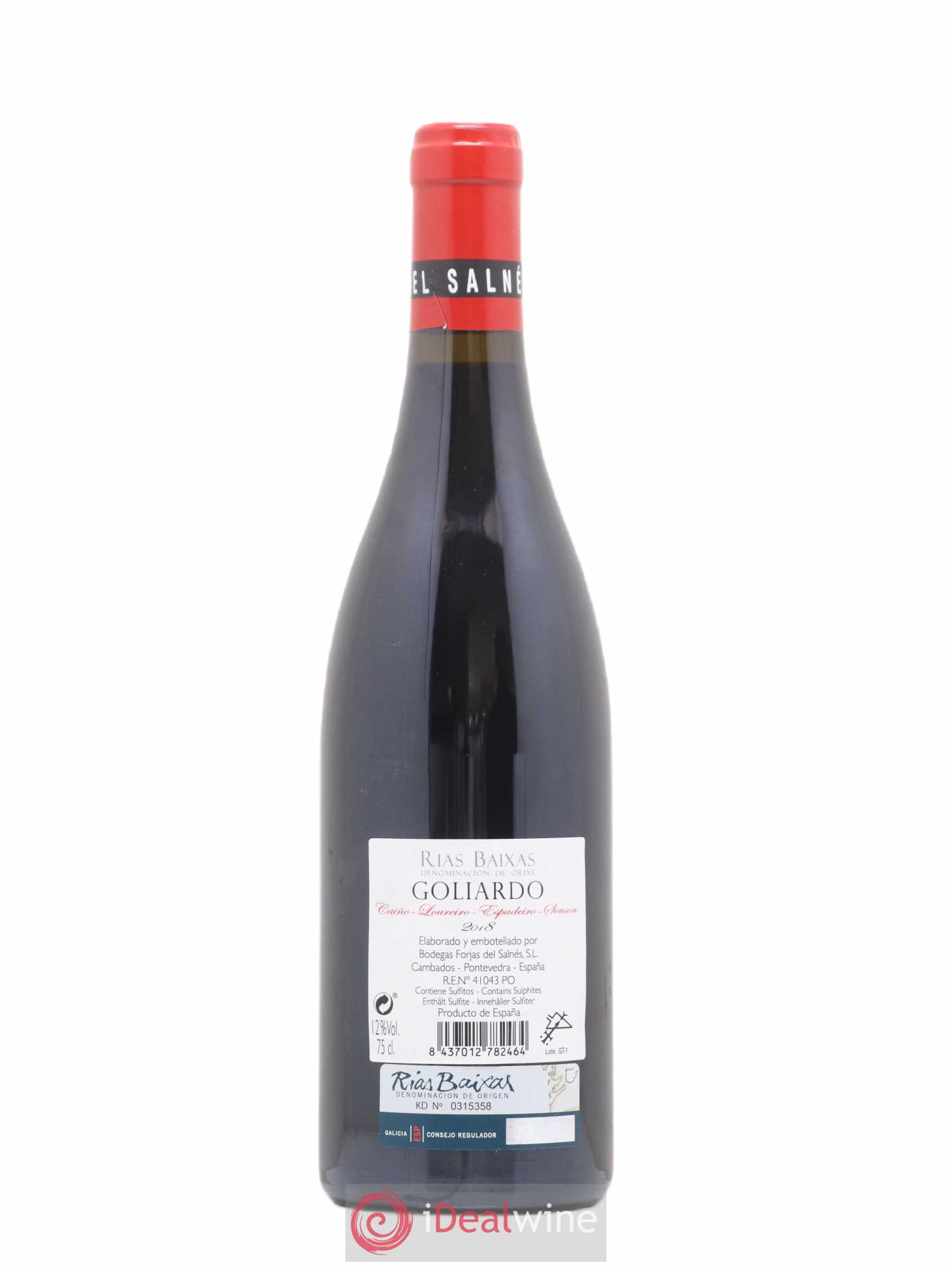 Espagne Rias Baixas Goliardo Tinto Forjas del Salnés 2018 - Lot de 1 bouteille - 1