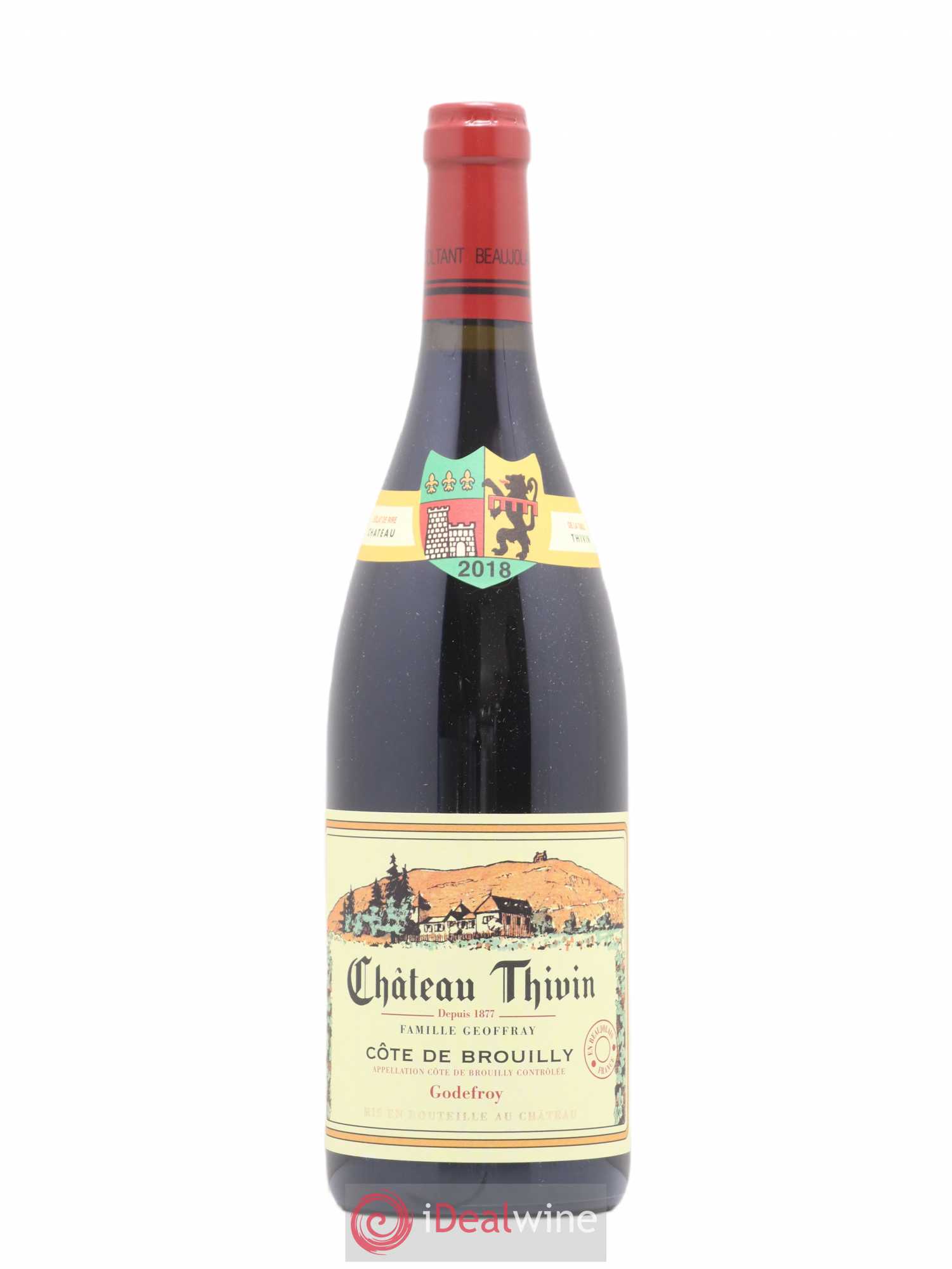 Côte de Brouilly Cuvée Godefroy Château Thivin (sans prix de réserve) 2018 - Lot de 1 bouteille - 0