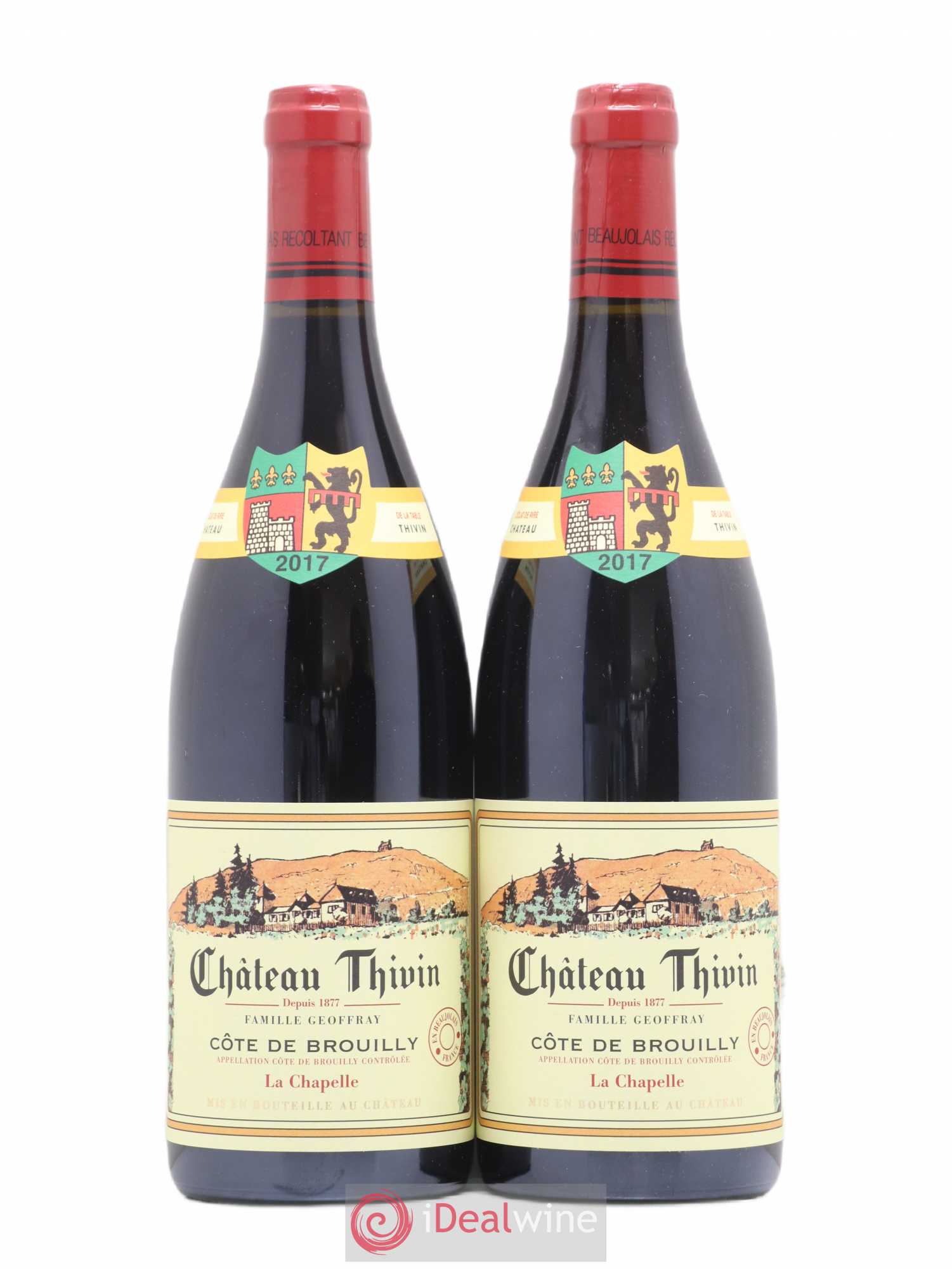 Côte de Brouilly Cuvée La Chapelle Château Thivin 2017 - Lot de 2 bouteilles - 0
