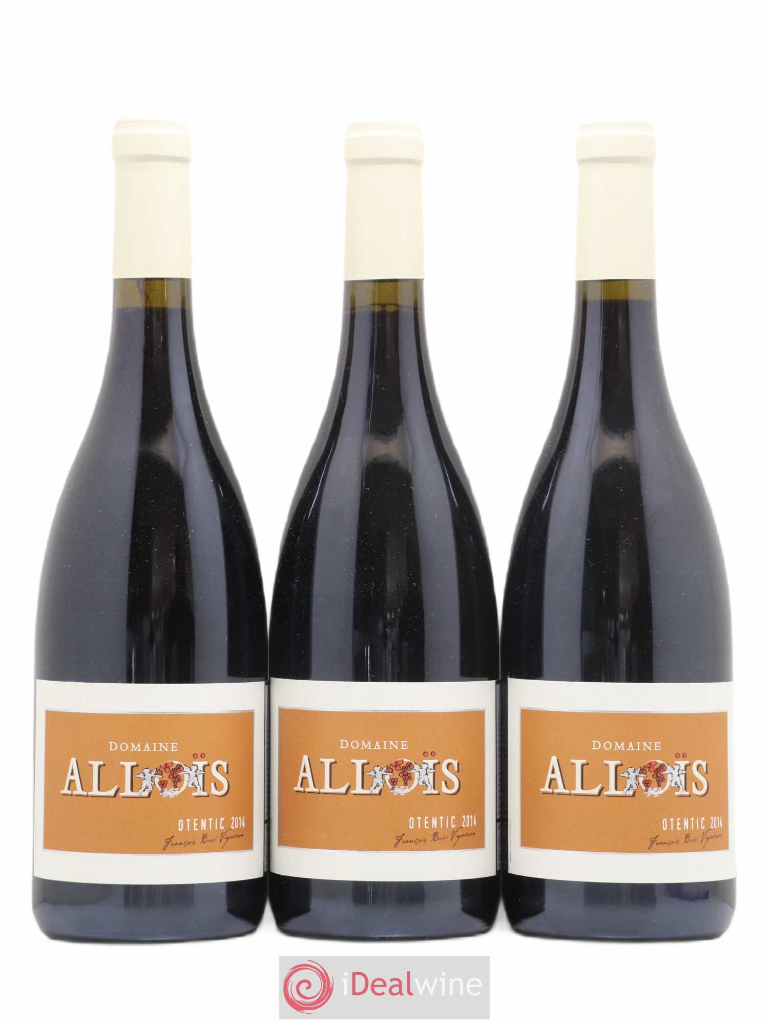 Ventoux Otentic Domaine des Allois (sans prix de réserve) 2014 - Posten von 3 Flaschen - 0