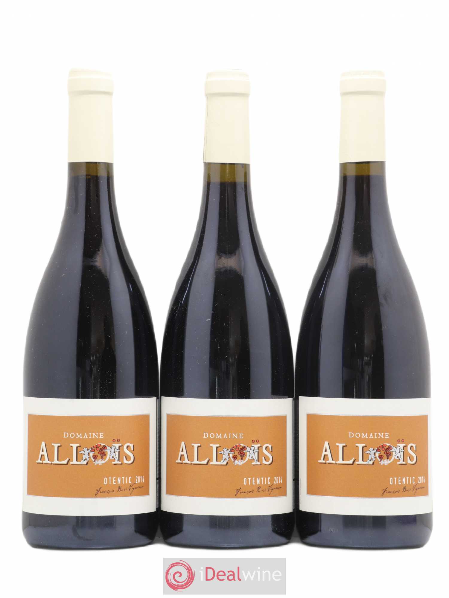 Ventoux Otentic Domaine des Allois (sans prix de réserve) 2014 - Posten von 3 Flaschen - 0
