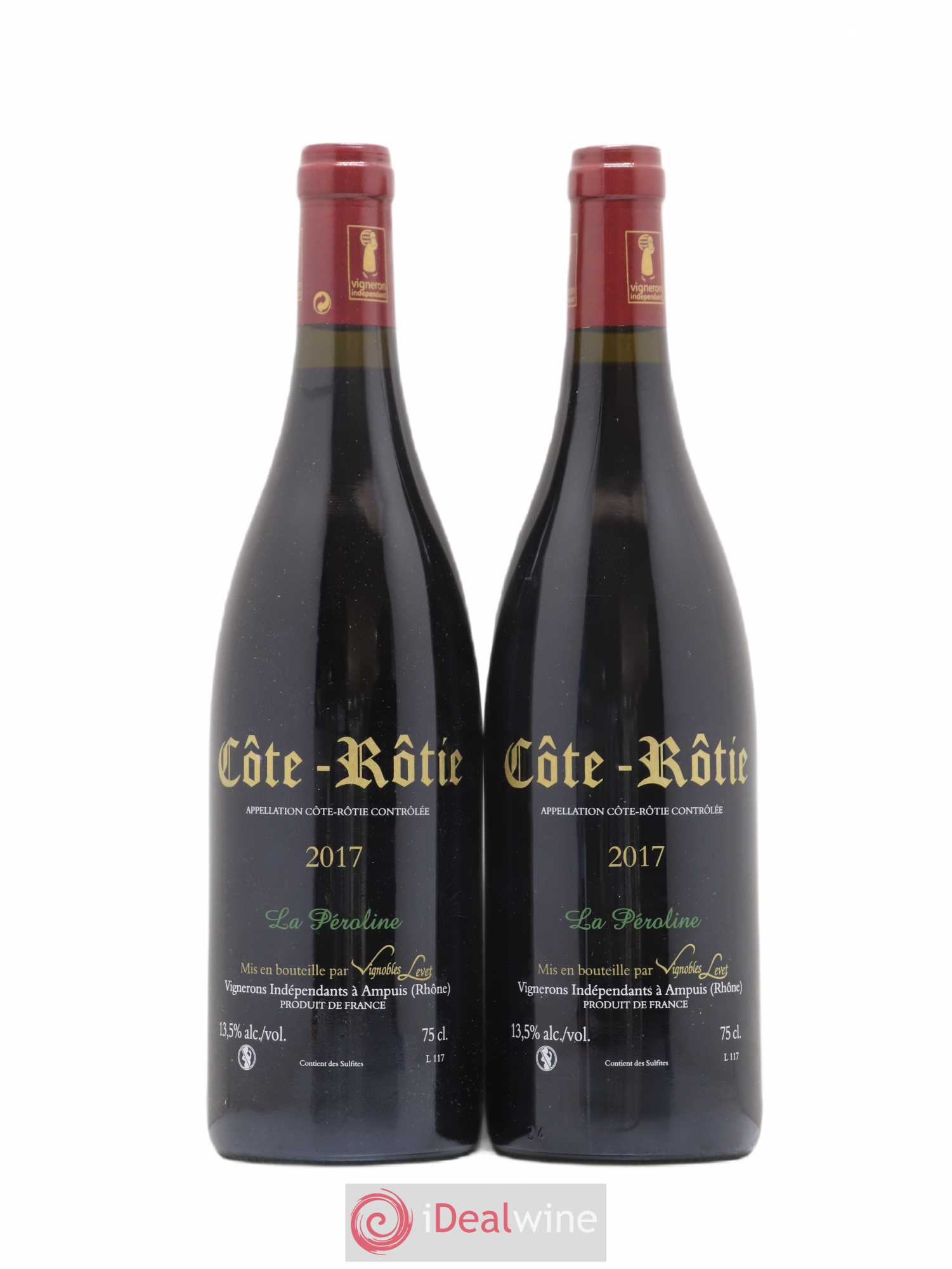Côte-Rôtie La Péroline Vignobles Levet 2017 - Lot de 2 bouteilles - 1