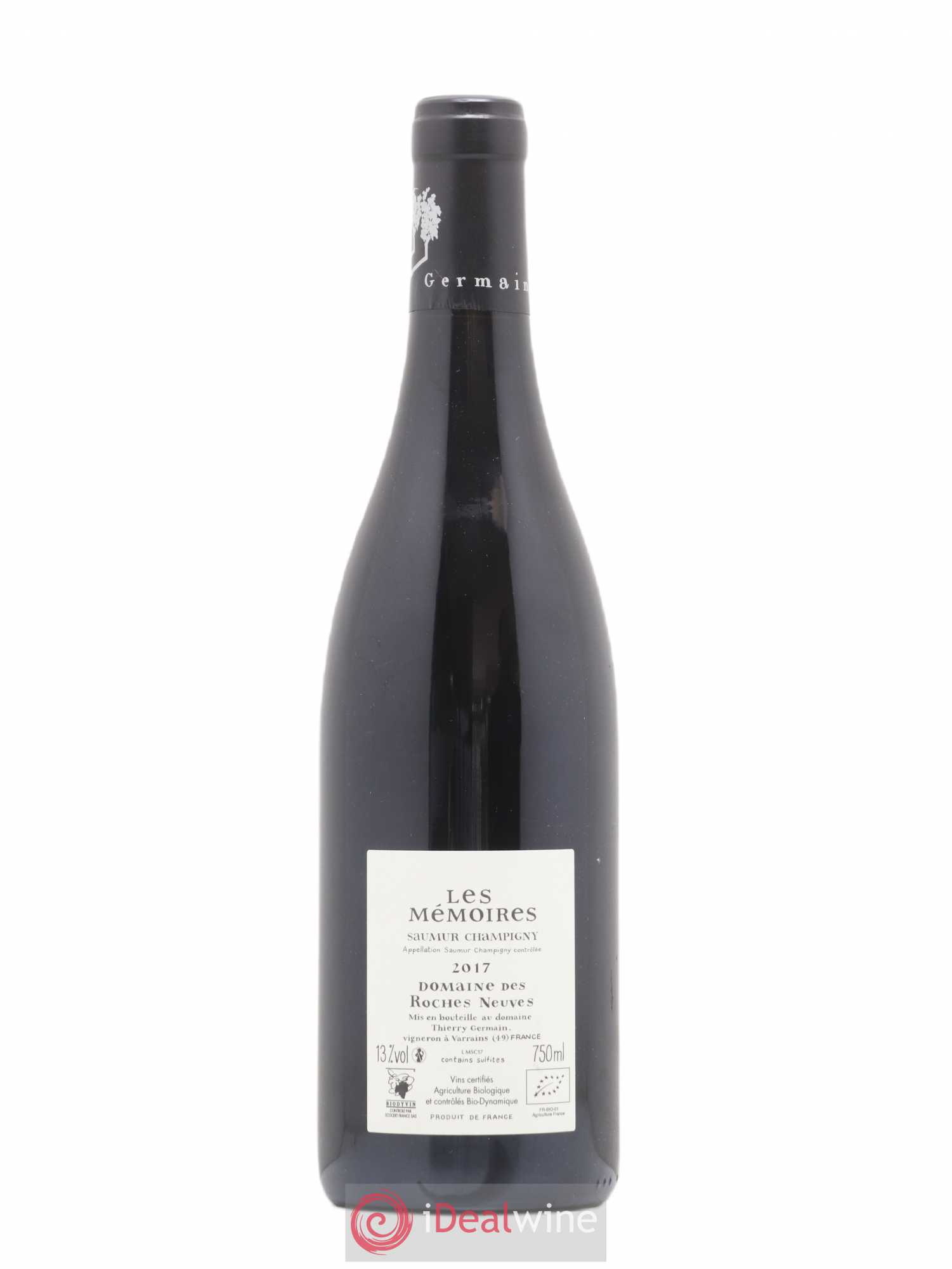 Saumur-Champigny Les Mémoires Domaine des Roches Neuves - Thierry Germain (sans prix de réserve) 2017 - Lot de 1 bouteille - 1
