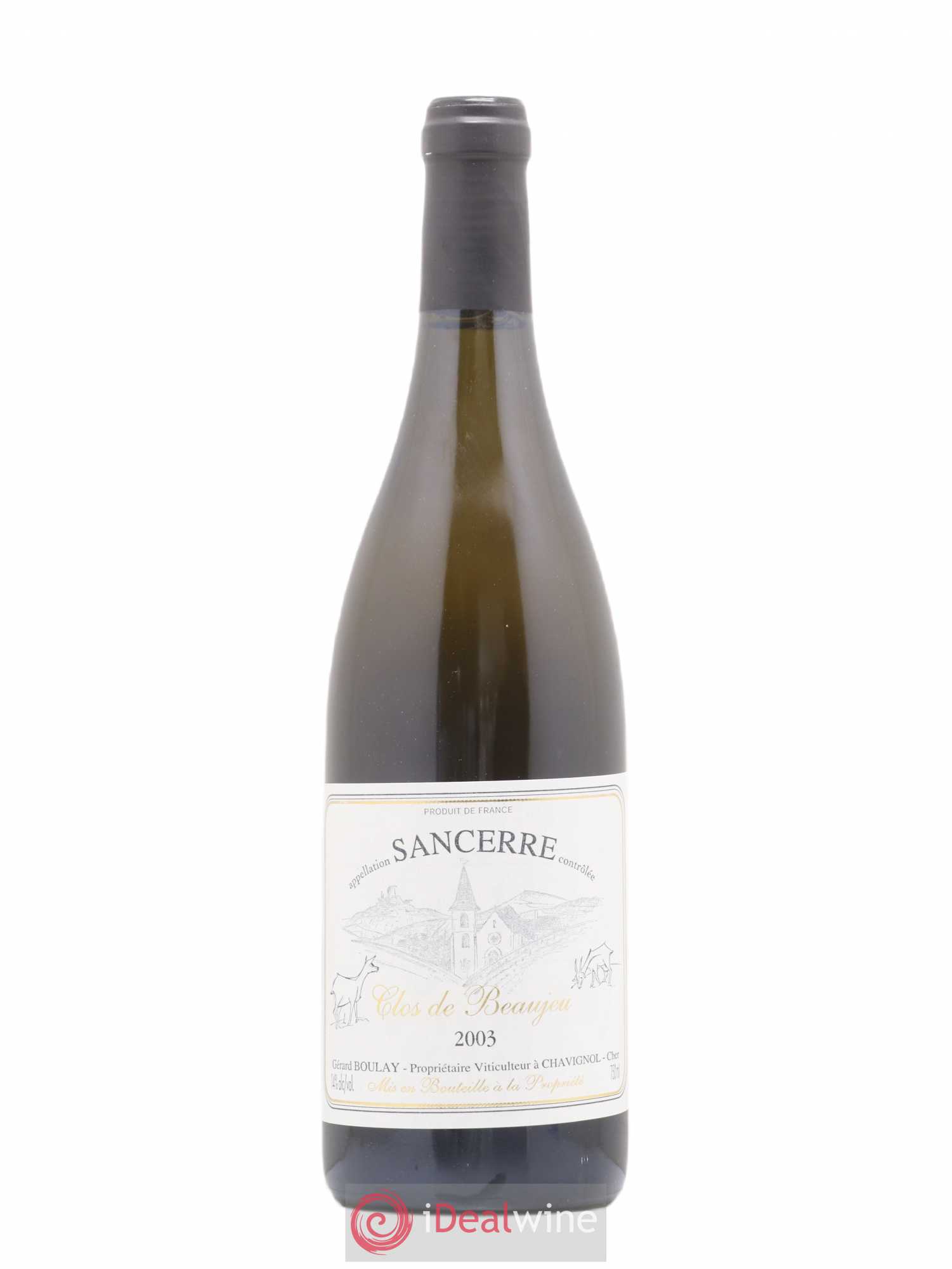 Sancerre Clos de Beaujeu Gérard Boulay 2003 - Lot de 1 bouteille - 0