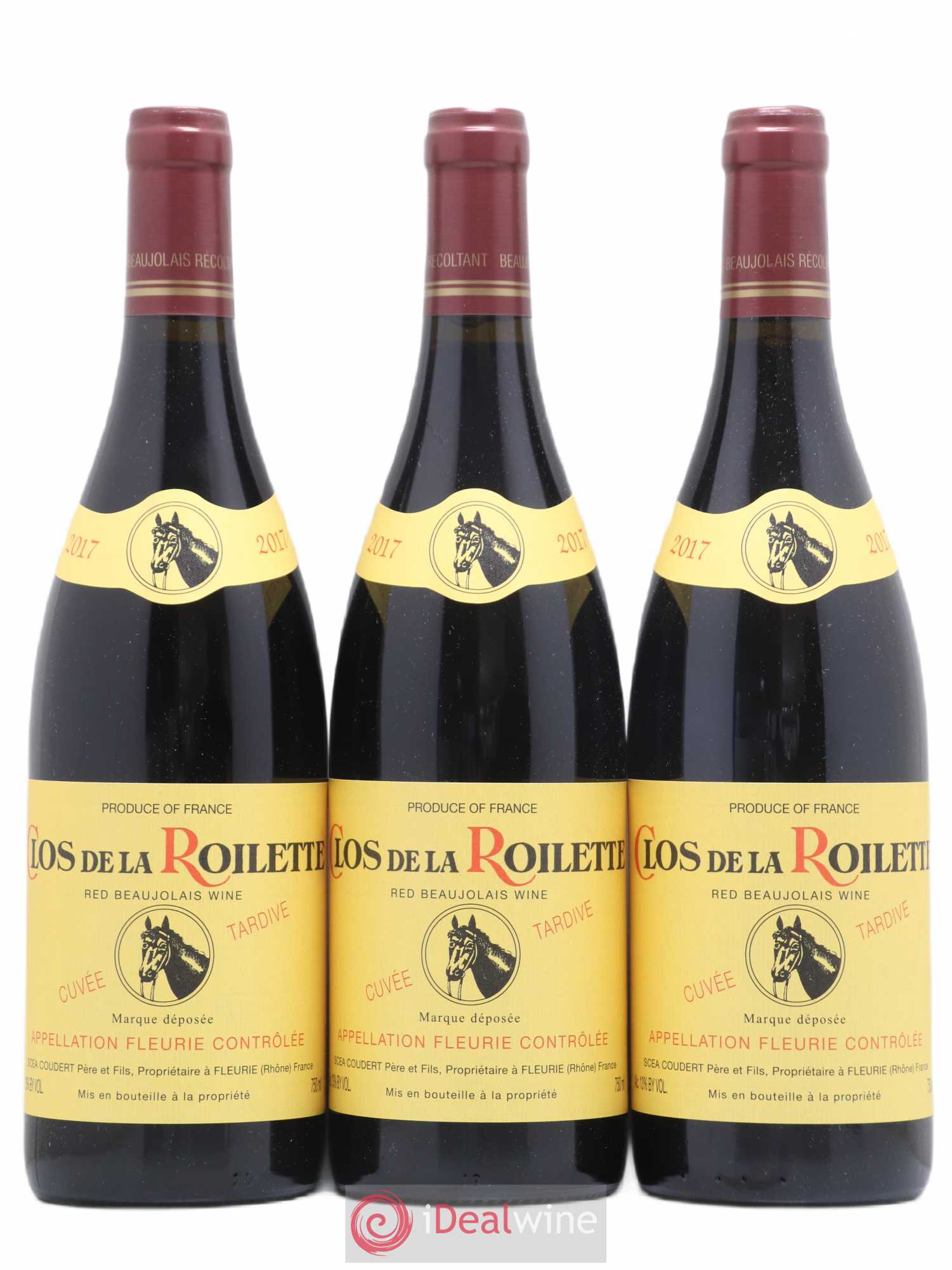 Fleurie Cuvée Tardive Clos de la Roilette (sans prix de réserve) 2017 - Lot de 3 bouteilles - 0