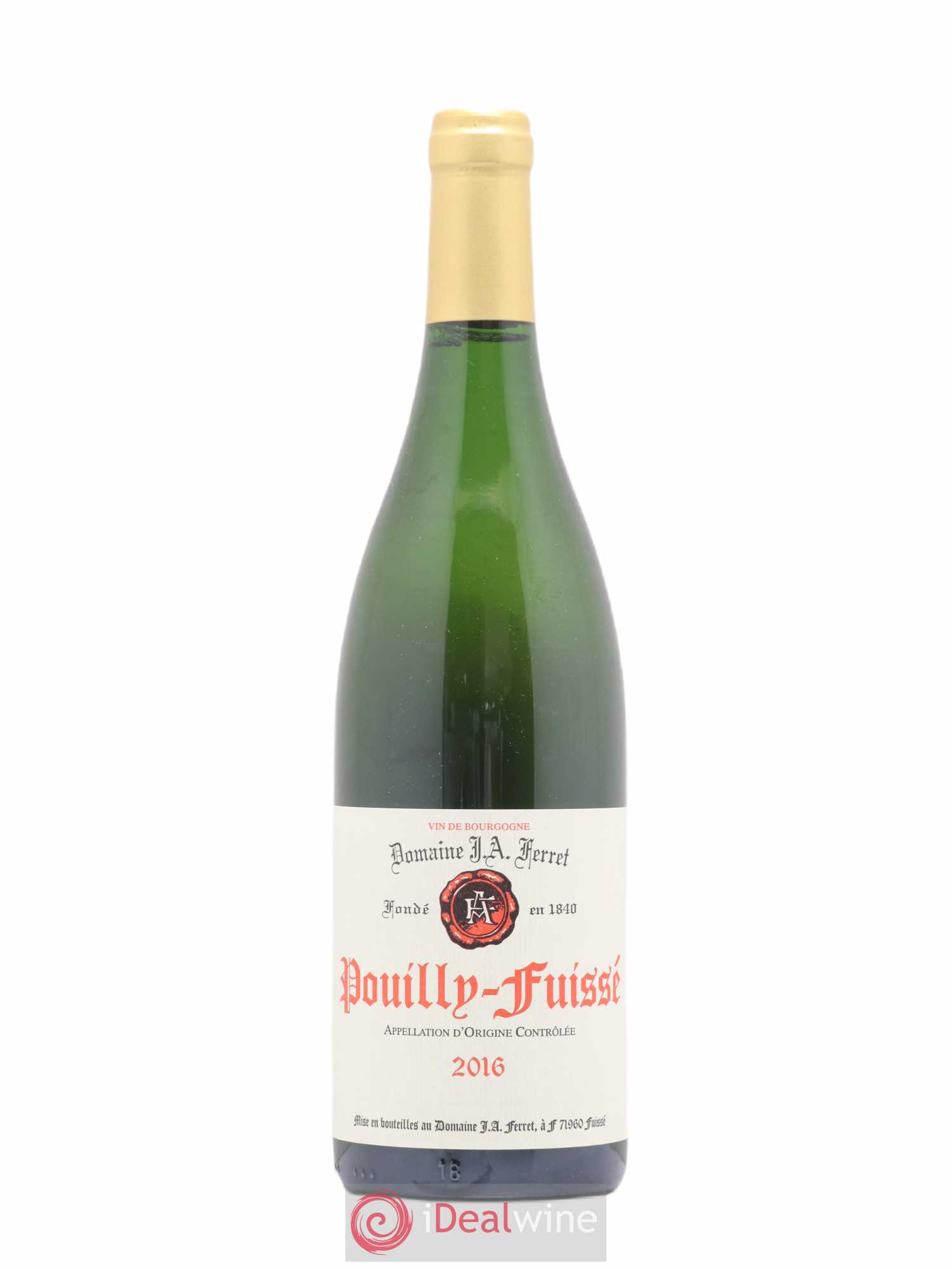 Pouilly-Fuissé J.A. Ferret (Domaine) 2016 - Lot de 1 bouteille - 0
