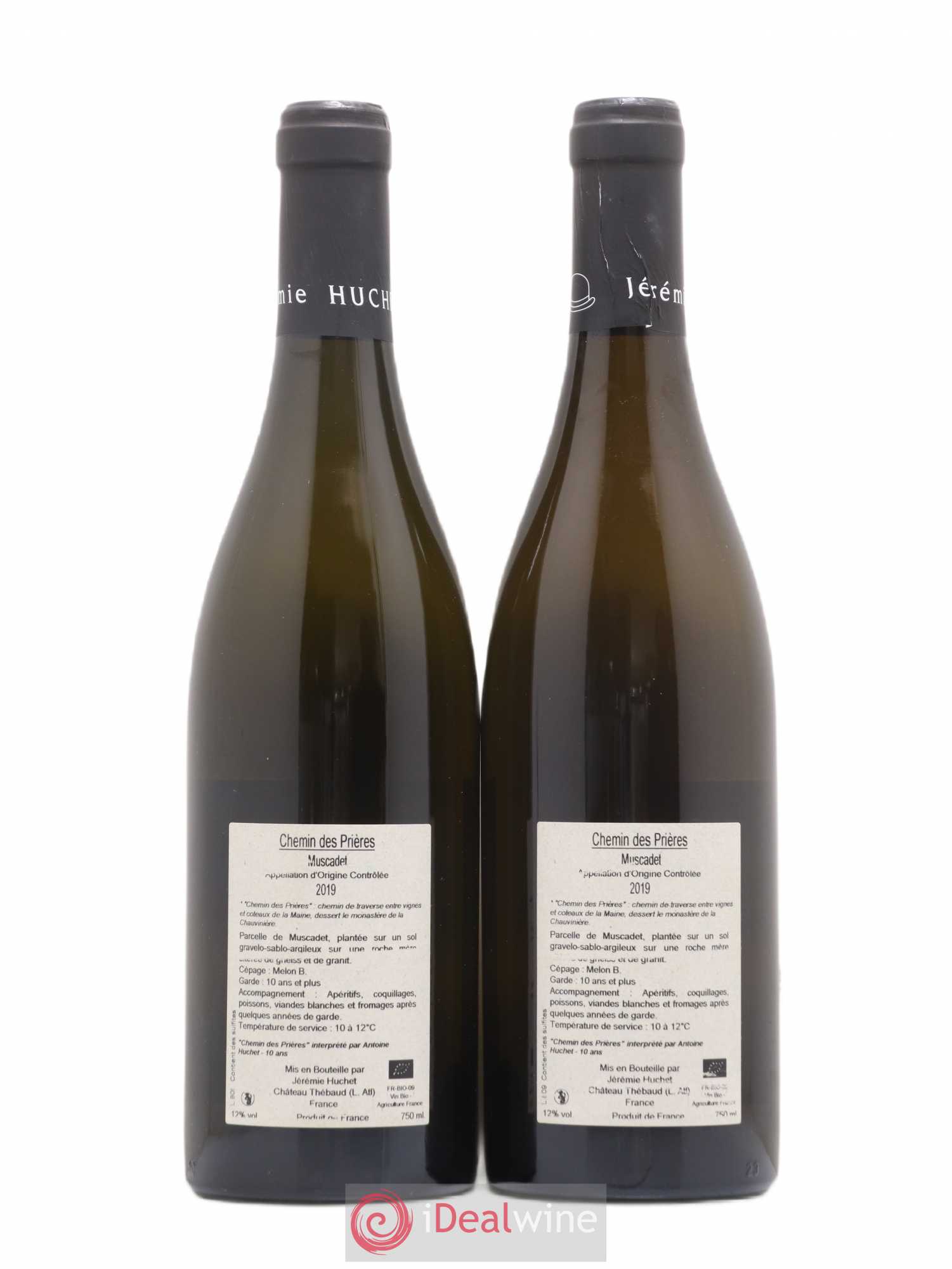 Muscadet Chemin des Prières Domaine de la Chauvinière (sans prix de réserve) 2019 - Posten von 2 Flaschen - 1