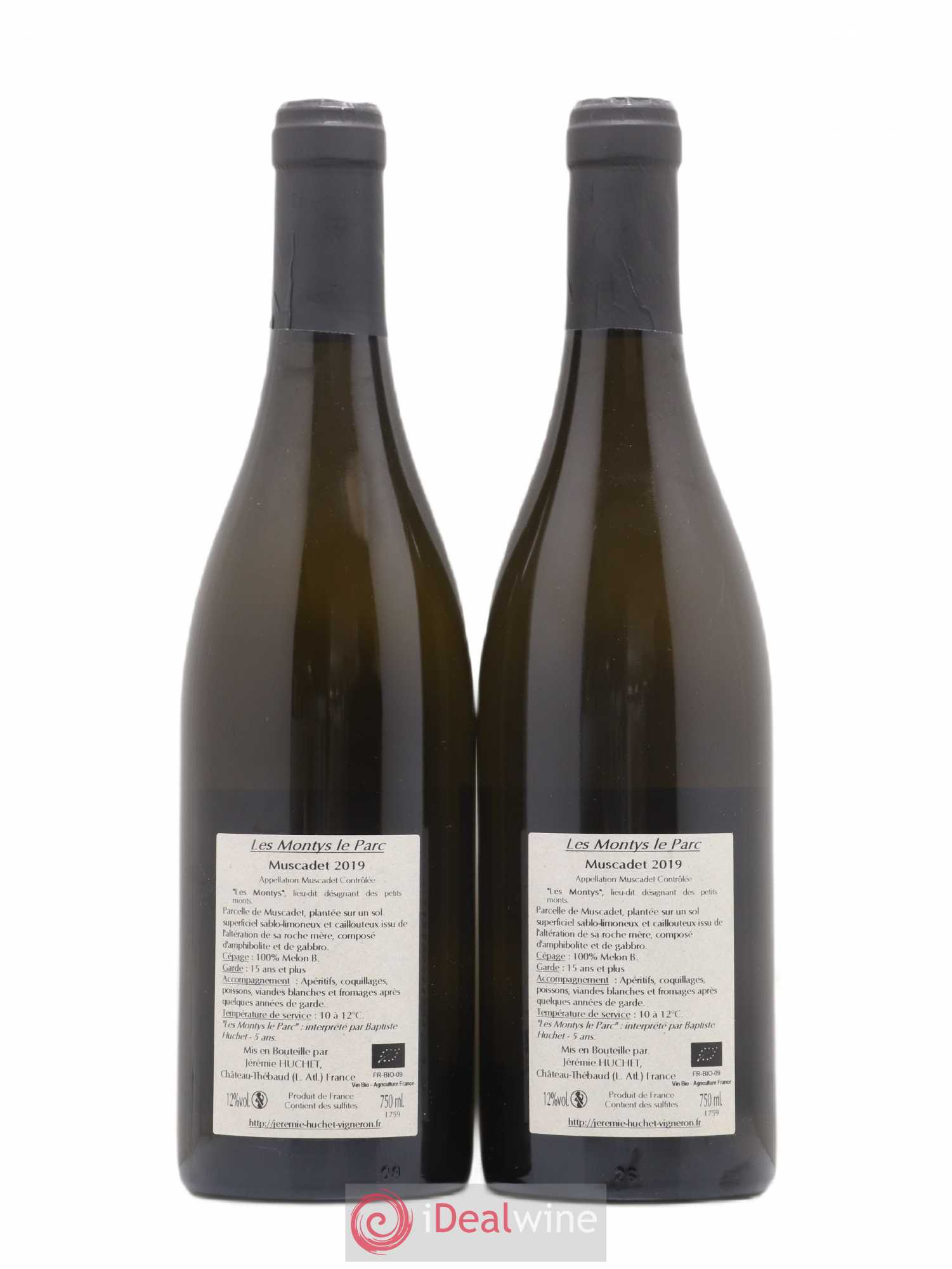 Muscadet Les Montys Le Parc Domaine de la Chauvinière 2019 - Posten von 2 Flaschen - 1