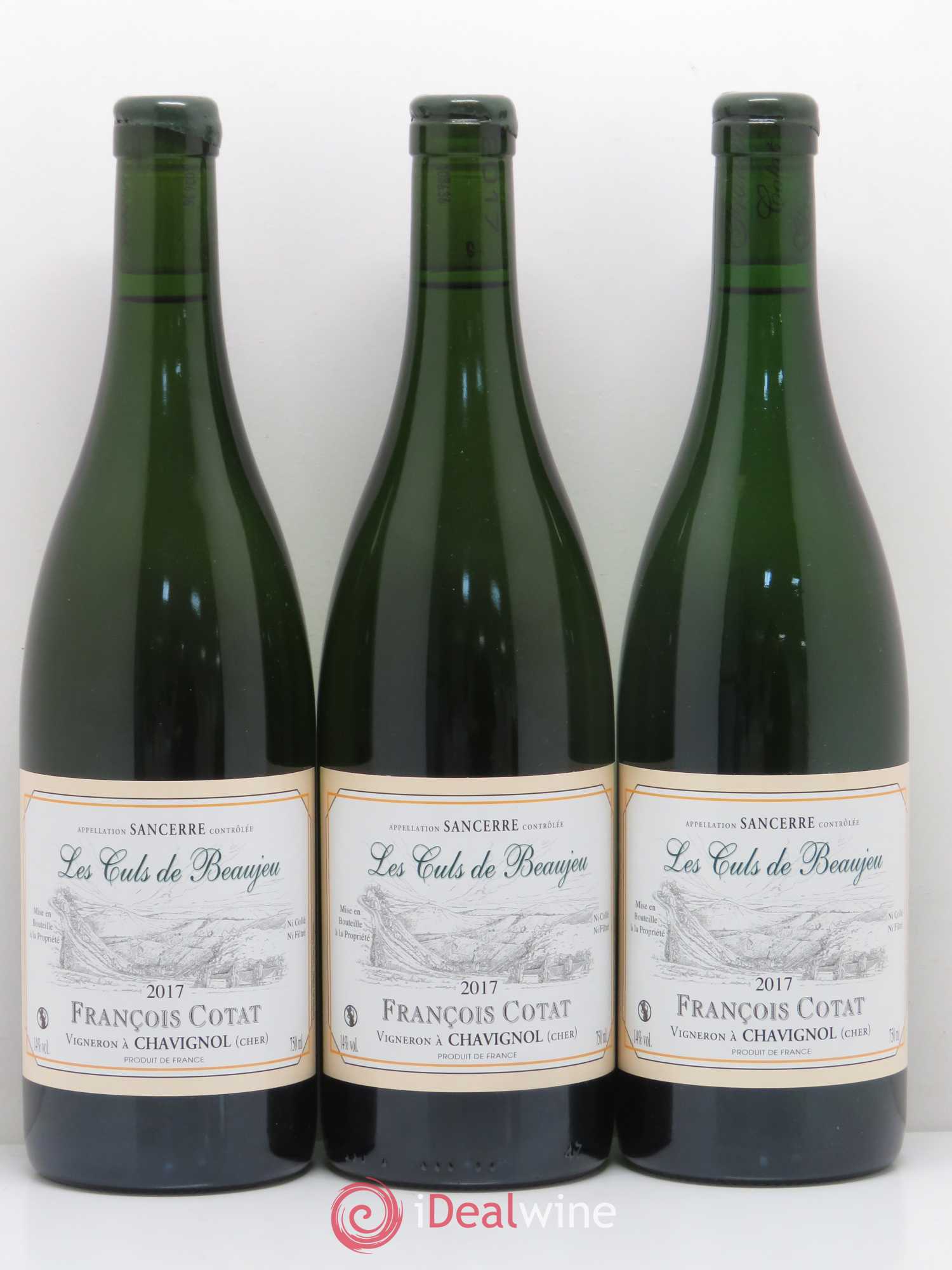 Sancerre Les Culs de Beaujeu François Cotat 2017 - Lot de 3 bouteilles - 0