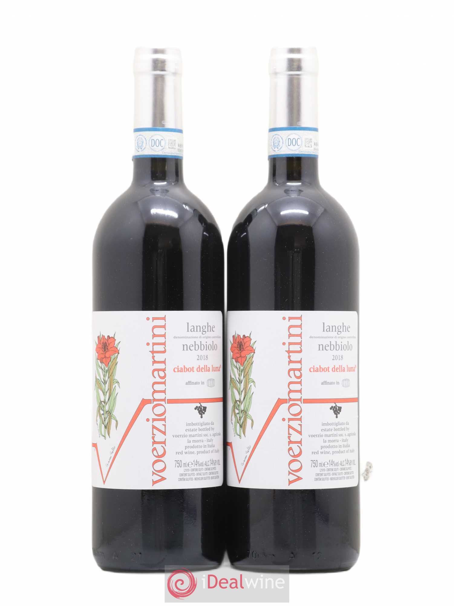 Langhe DOC Nebbiolo Ciabot della Luna Martini Voerzio 2018 - Posten von 2 Flaschen - 0