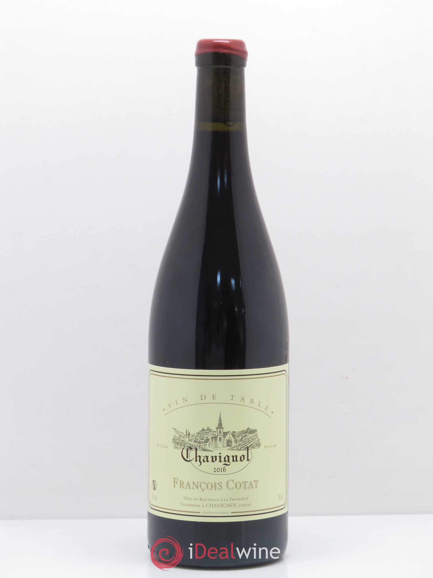 Vin de table - Chavignol François Cotat 2016 - Lot de 1 bouteille - 0