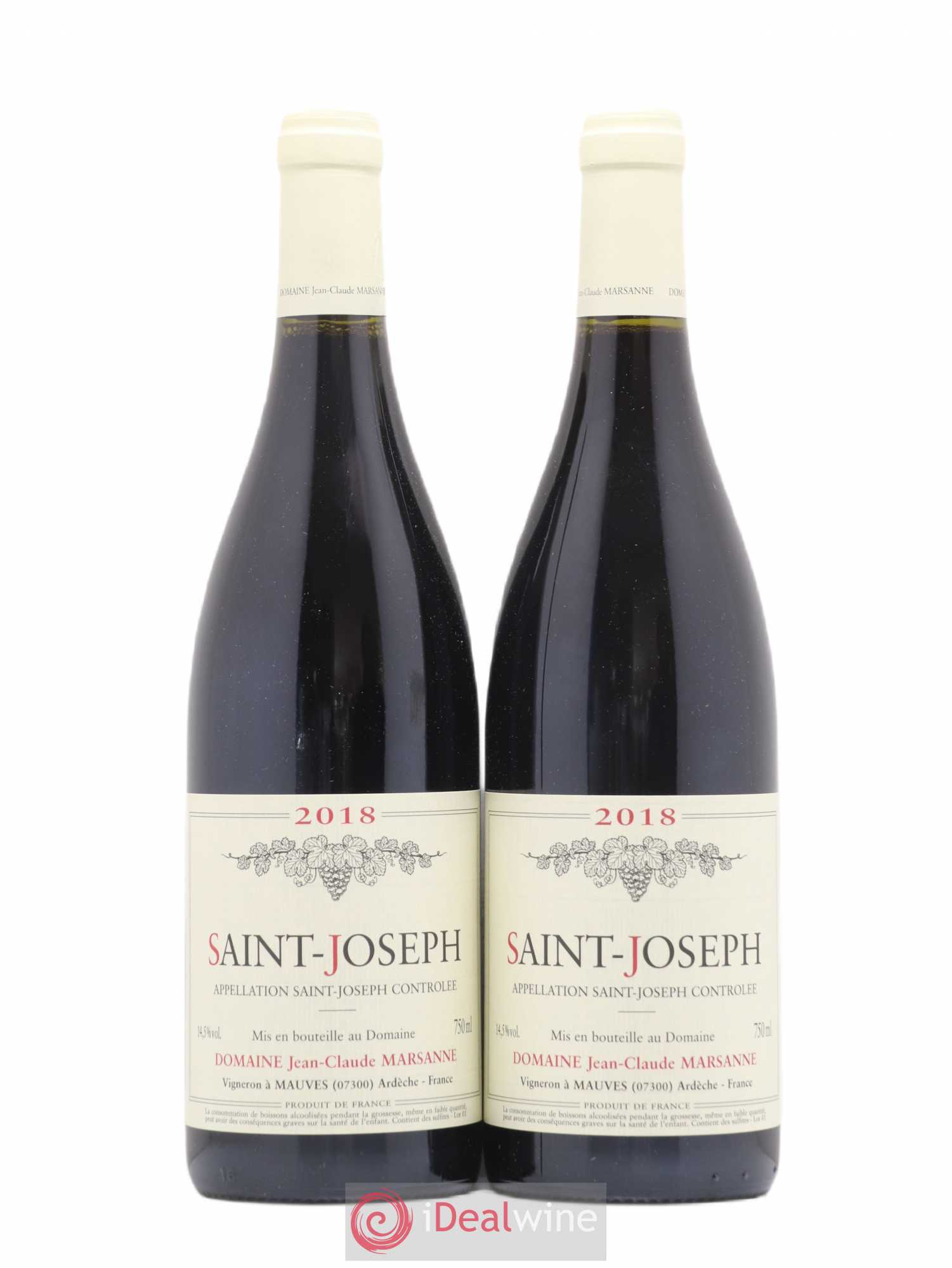Saint-Joseph Jean-Claude Marsanne (Domaine) (sans prix de réserve) 2018 - Lot de 2 bouteilles - 0