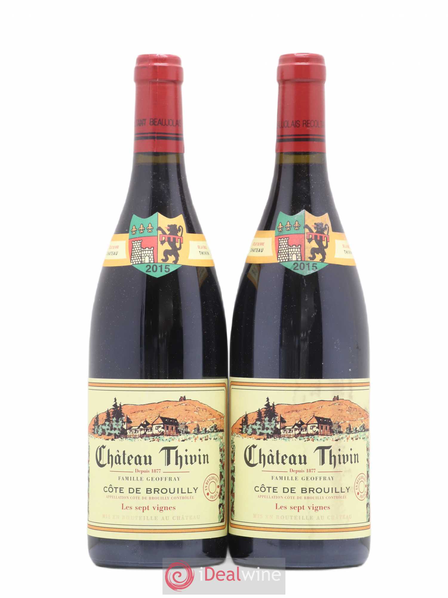 Côte de Brouilly Les 7 Vignes Château Thivin 2015 - Lot de 2 bouteilles - 0