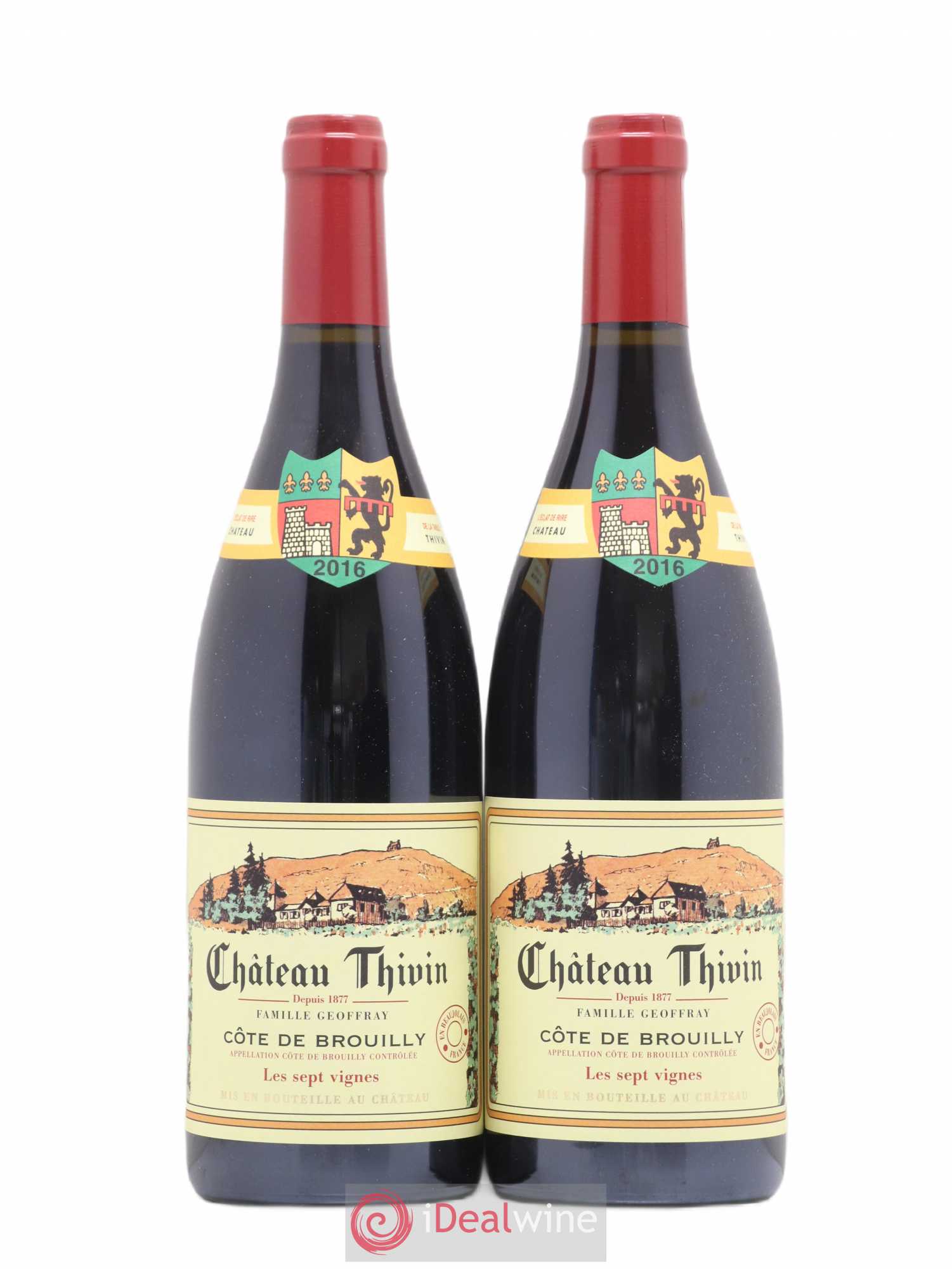 Côte de Brouilly Les 7 Vignes Château Thivin 2016 - Lot de 2 bouteilles - 0