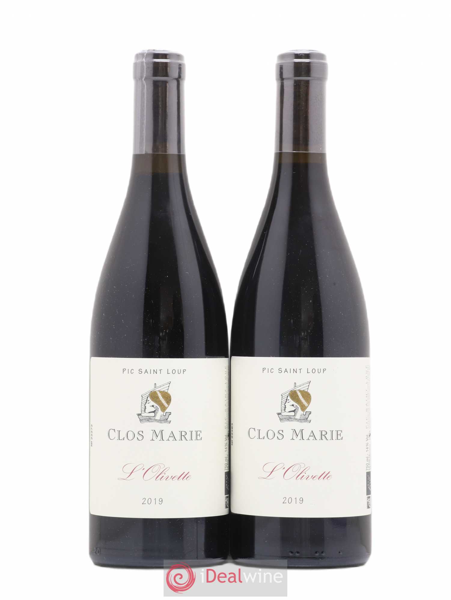 Pic Saint-Loup Clos Marie Olivette Christophe Peyrus et Françoise Julien (sans prix de réserve) 2019 - Lot de 2 bouteilles - 0