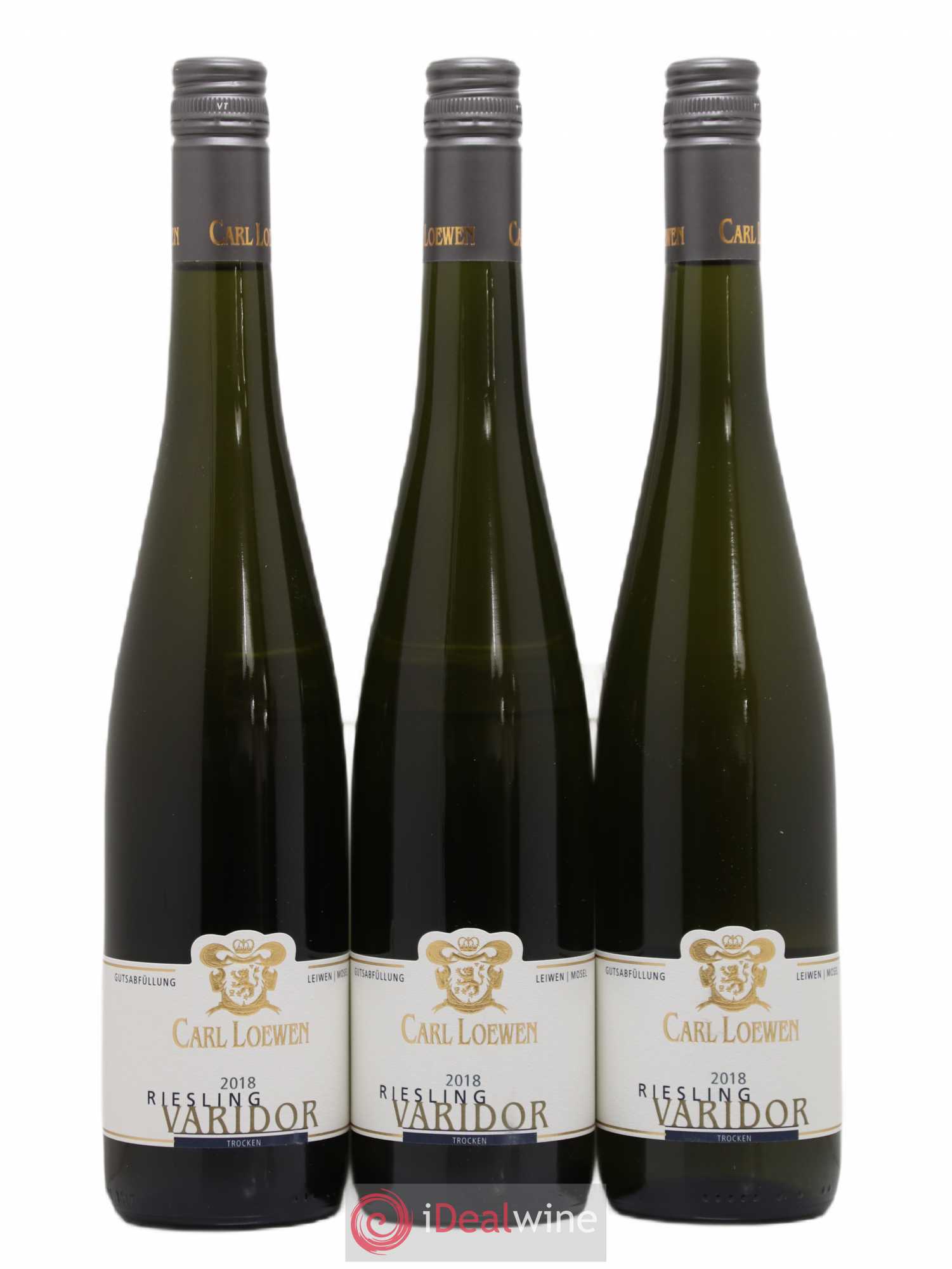 Riesling Trocken Carl Loewen Varidor (sans prix de réserve) 2018 - Posten von 3 Flaschen - 0