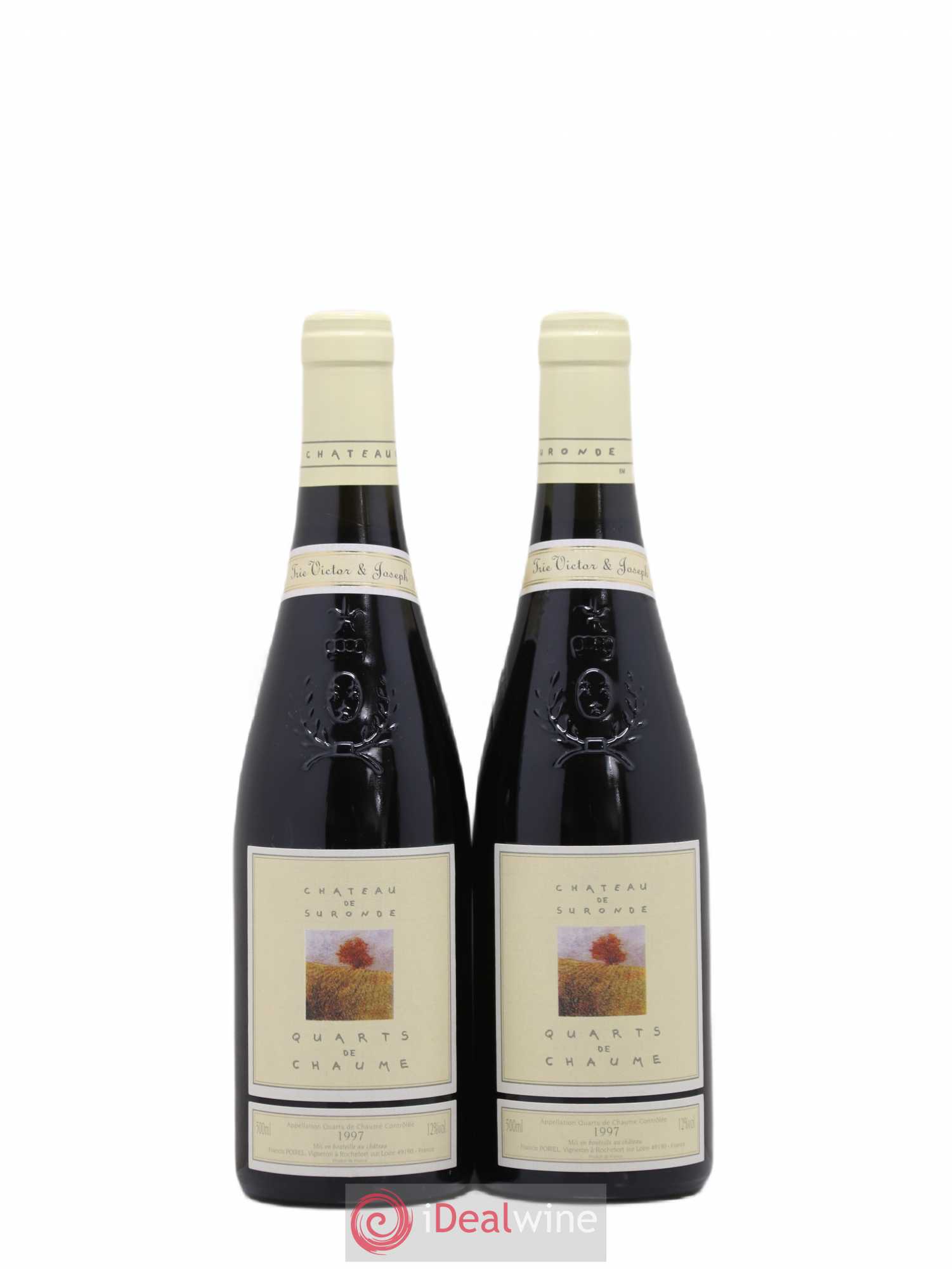 Quarts de Chaume Château de Suronde Trie Victor et Joseph 50cl (sans prix de réserve) 1997 - Lotto di 2 bottiglie - 0