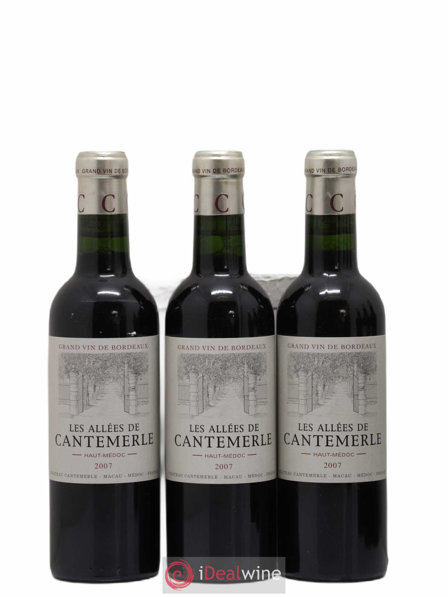 Allées de Cantemerle Second Vin (sans prix de réserve) 2007 - Lot de 6 demi bouteilles - 1