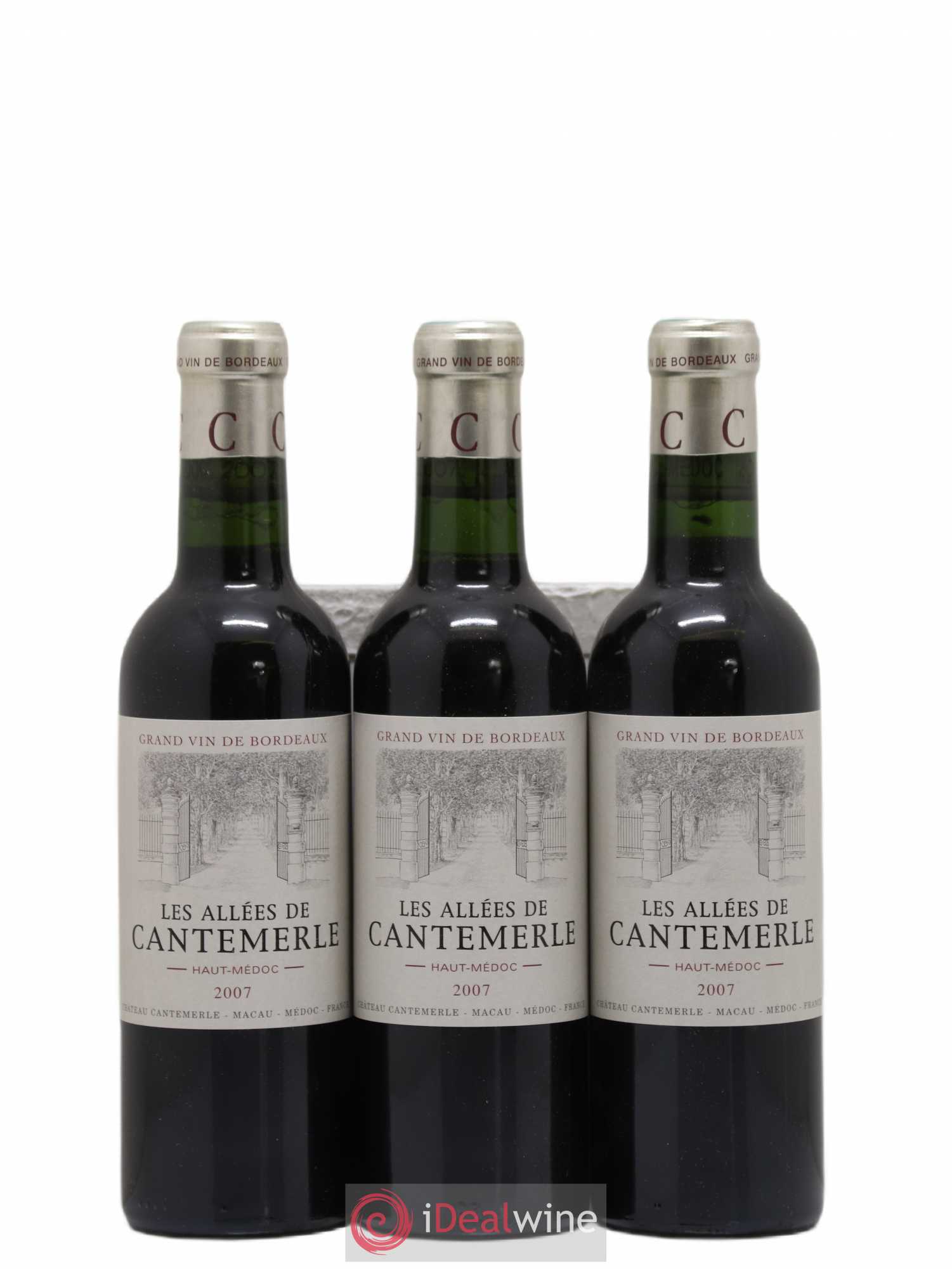 Allées de Cantemerle Second Vin (sans prix de réserve) 2007 - Lot de 6 demi bouteilles - 2