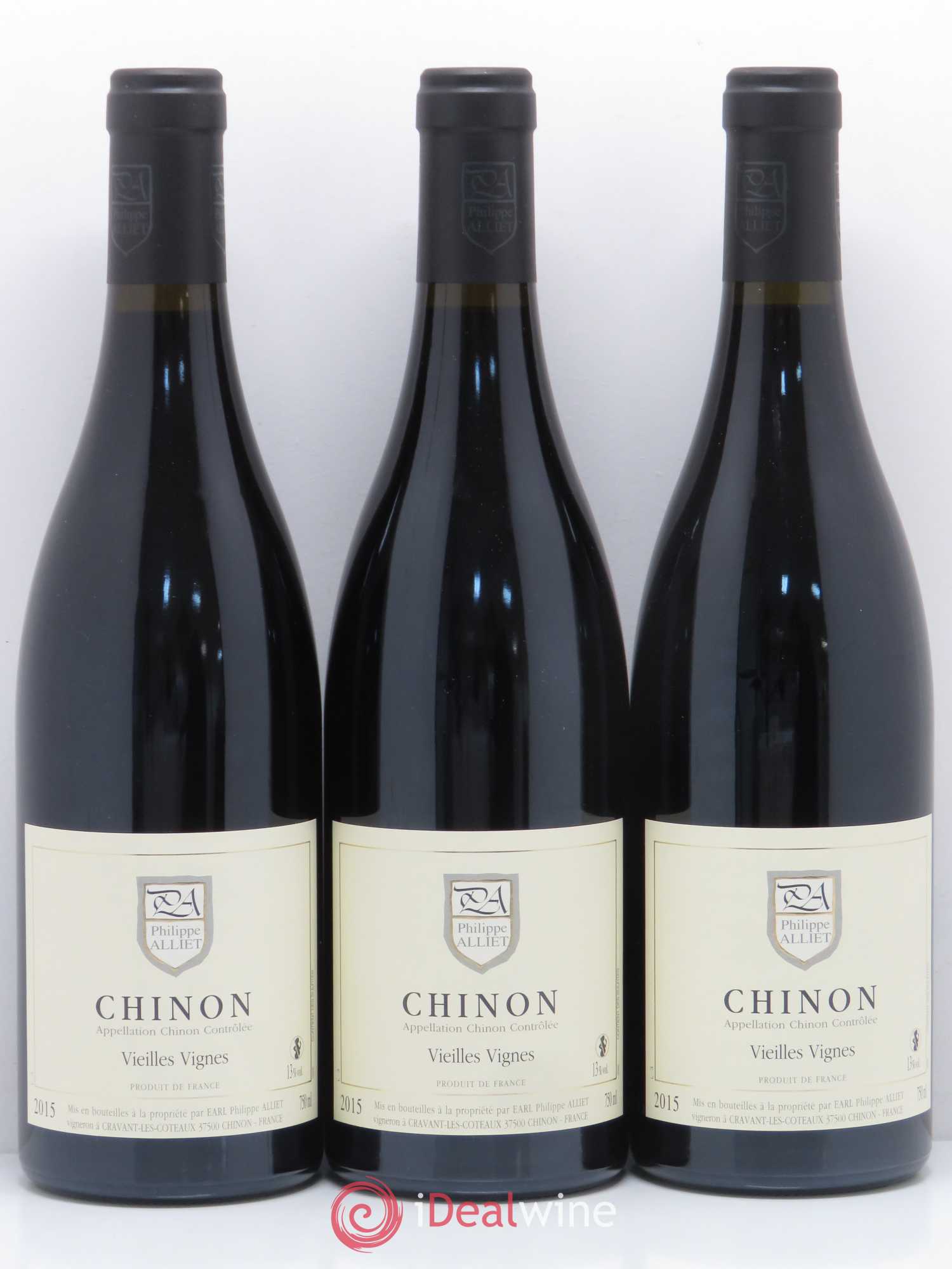 Chinon Vieilles Vignes Philippe Alliet 2015 - Lot de 3 bouteilles - 0