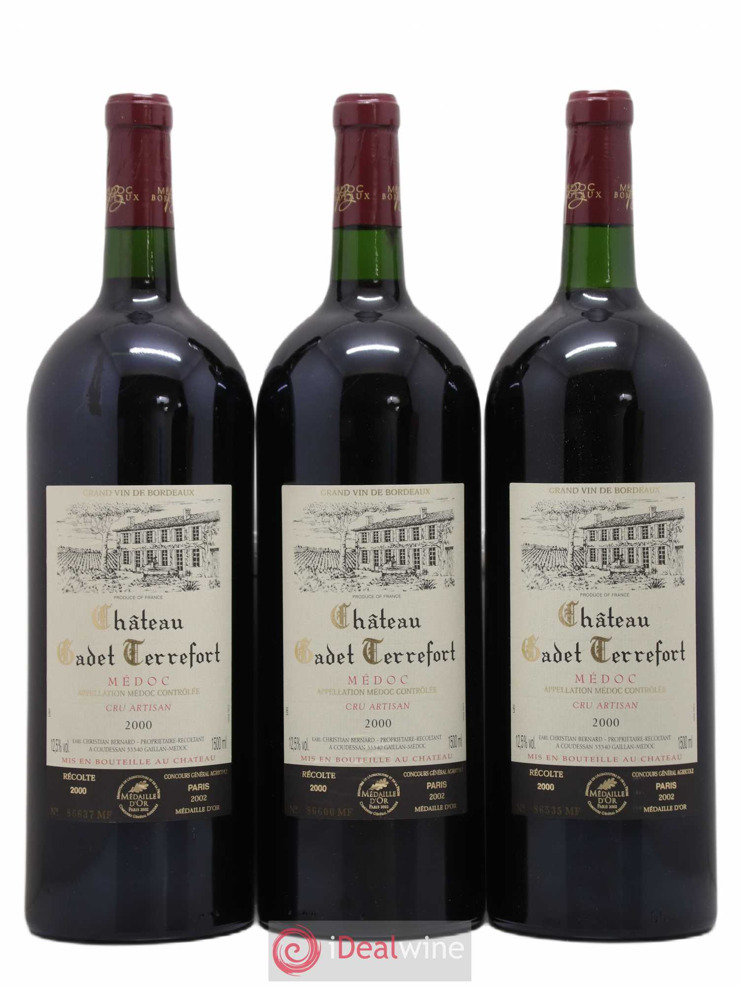 Médoc V (ohne Mindestpreis) 2000 - Posten von 3 Magnum - 0