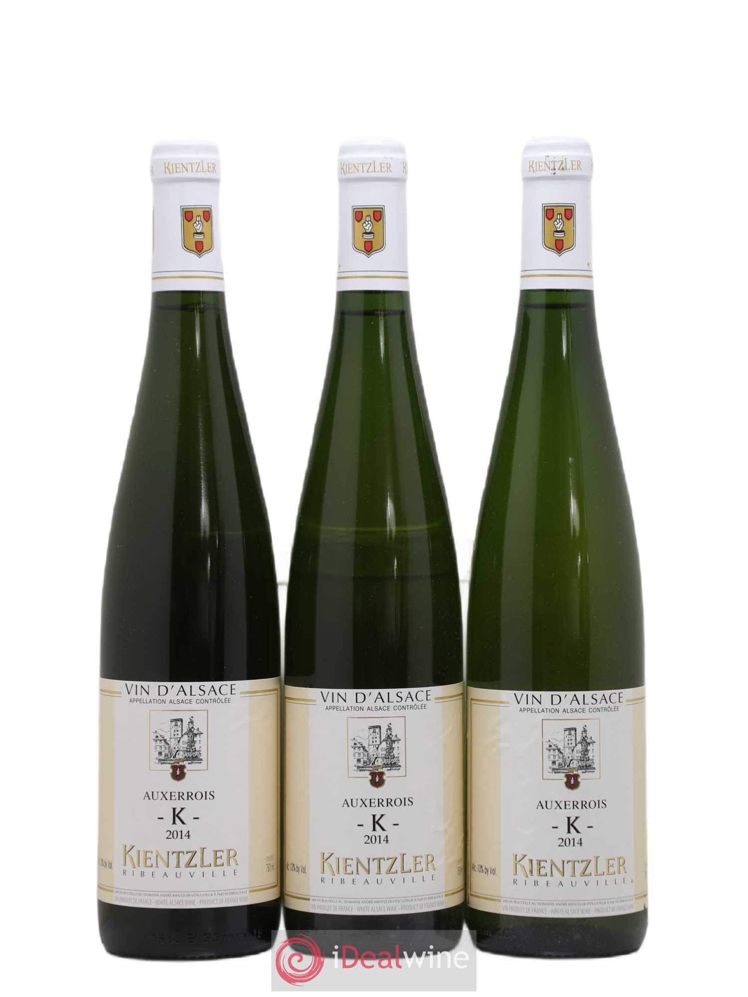 Alsace Auxerrois K André Kientzler (sans prix de réserve) 2014 - Posten von 3 Flaschen - 0